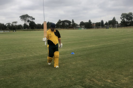 Lachie Green also celebrated a century, making 107 at Hoppers Crossing last Friday.