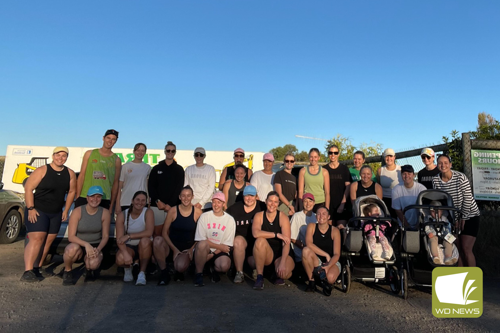 Better together: Around 45 people have attended the running sessions this month, with 28 pounding the pavement during the first Saturday to help raise awareness for men’s mental health.