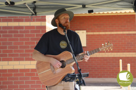 Luke Bourchier played live music on the day.