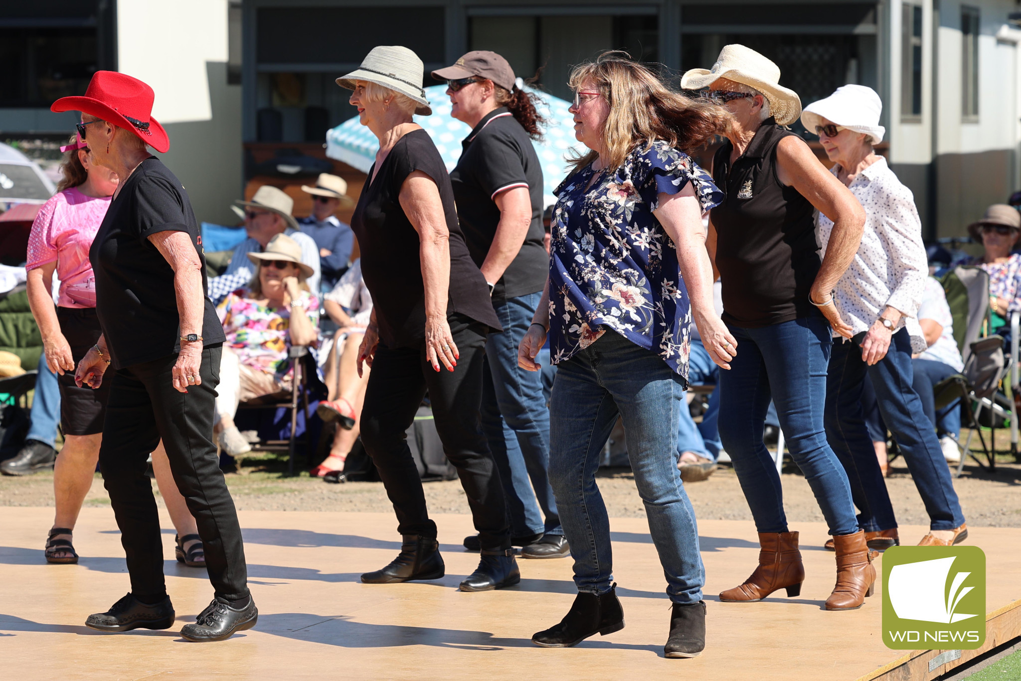 Boot-scooting fun: Those attending were generous in their donations to the Good Friday Appeal, as well as with their moves on the dance floor.