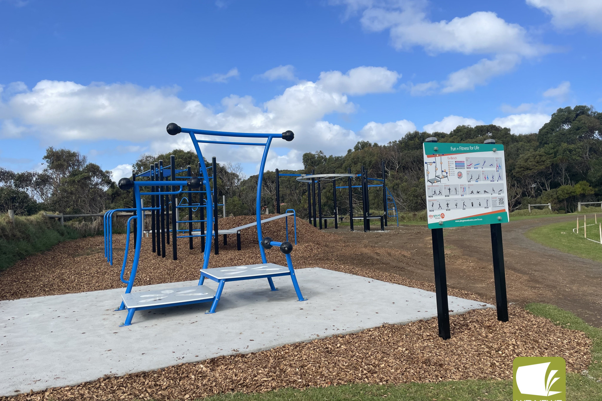 Community football match: The Port Campbell Recreation Reserve Committee of Management have been hard at work finishing off key projects, including the installation of a number of new playgrounds.