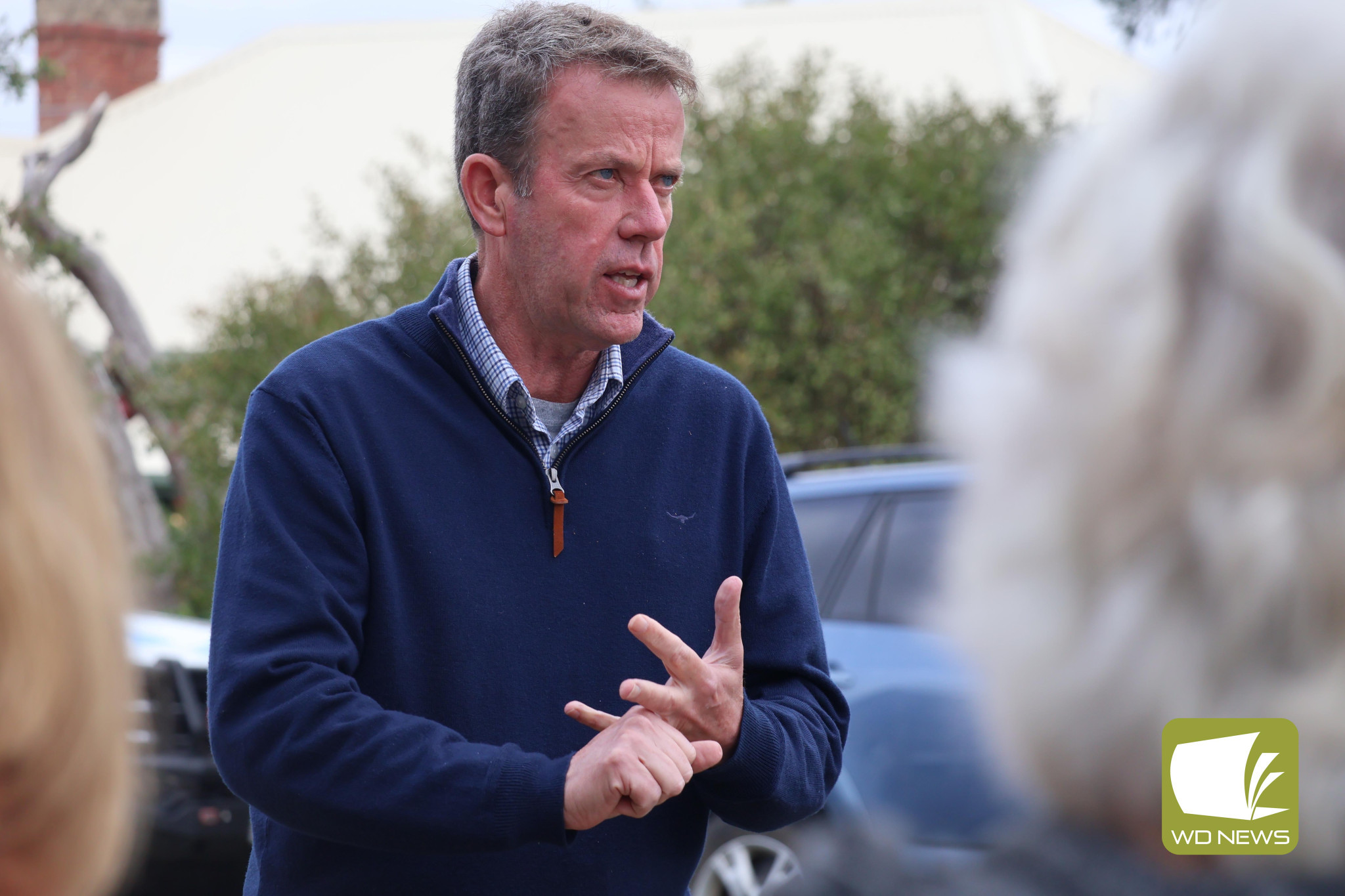 Fighting back: Dan Tehan vowed to support the community in their fight to prevent a macro cell mobile tower being erected in the heart of Noorat.