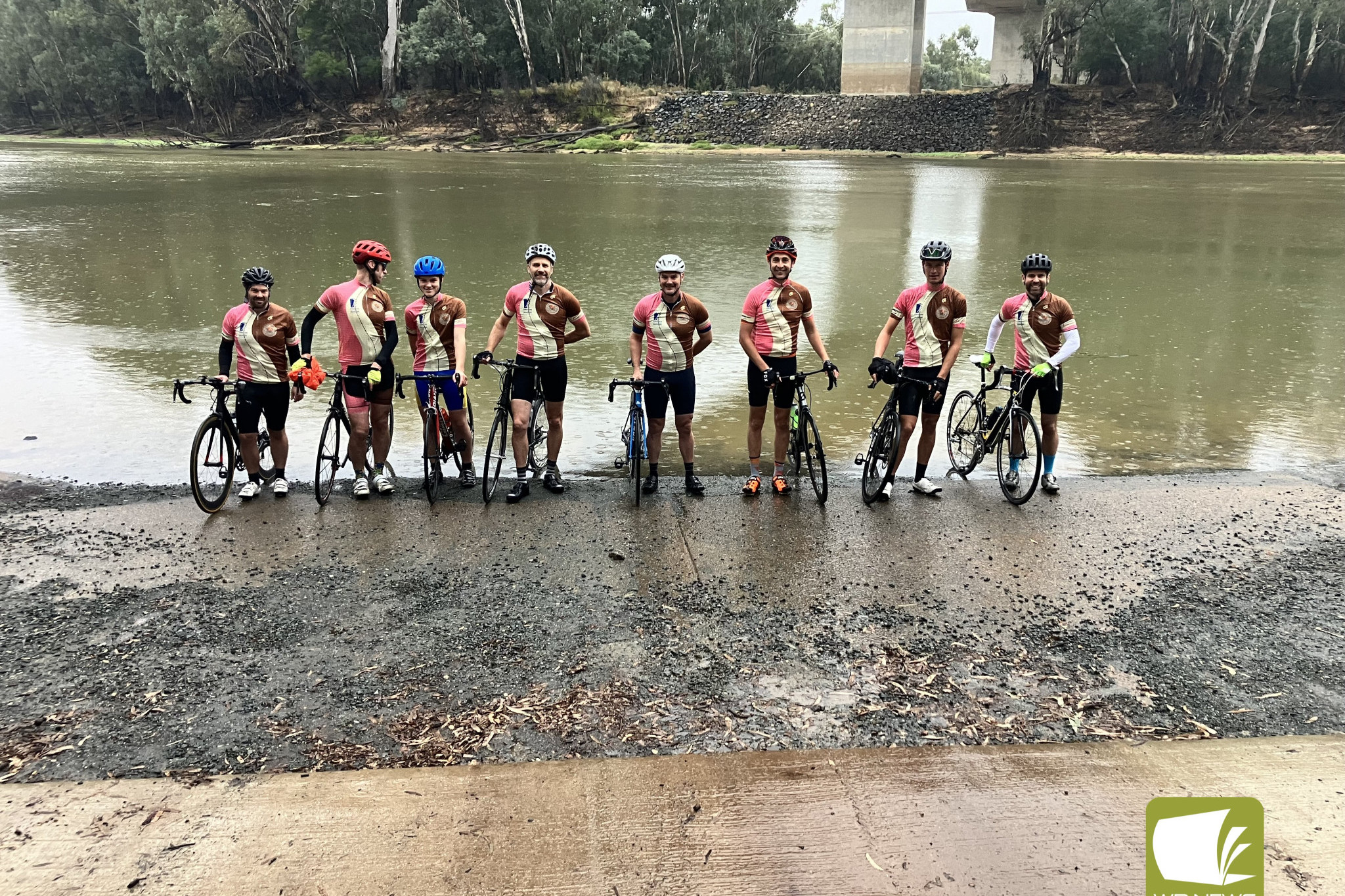 Mammoth effort: Members of the Timboon Cruisers rode from Echuca to Port Fairy as part of the Murray to Moyne Cycling Relay.