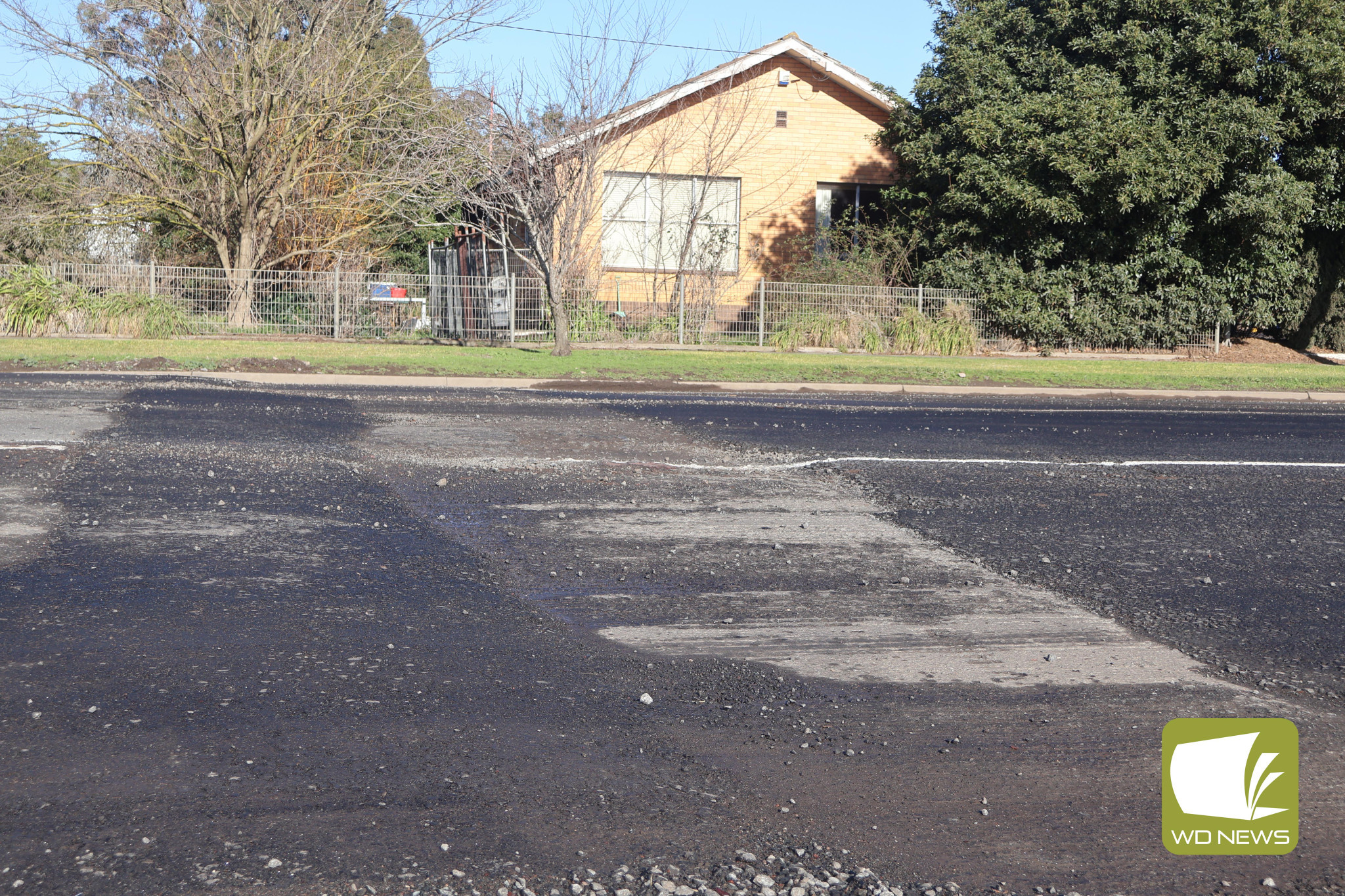 Not done yet: Works on the Princes Highway have paused as the Department of Transport and Planning wait for warmer and drier conditions.