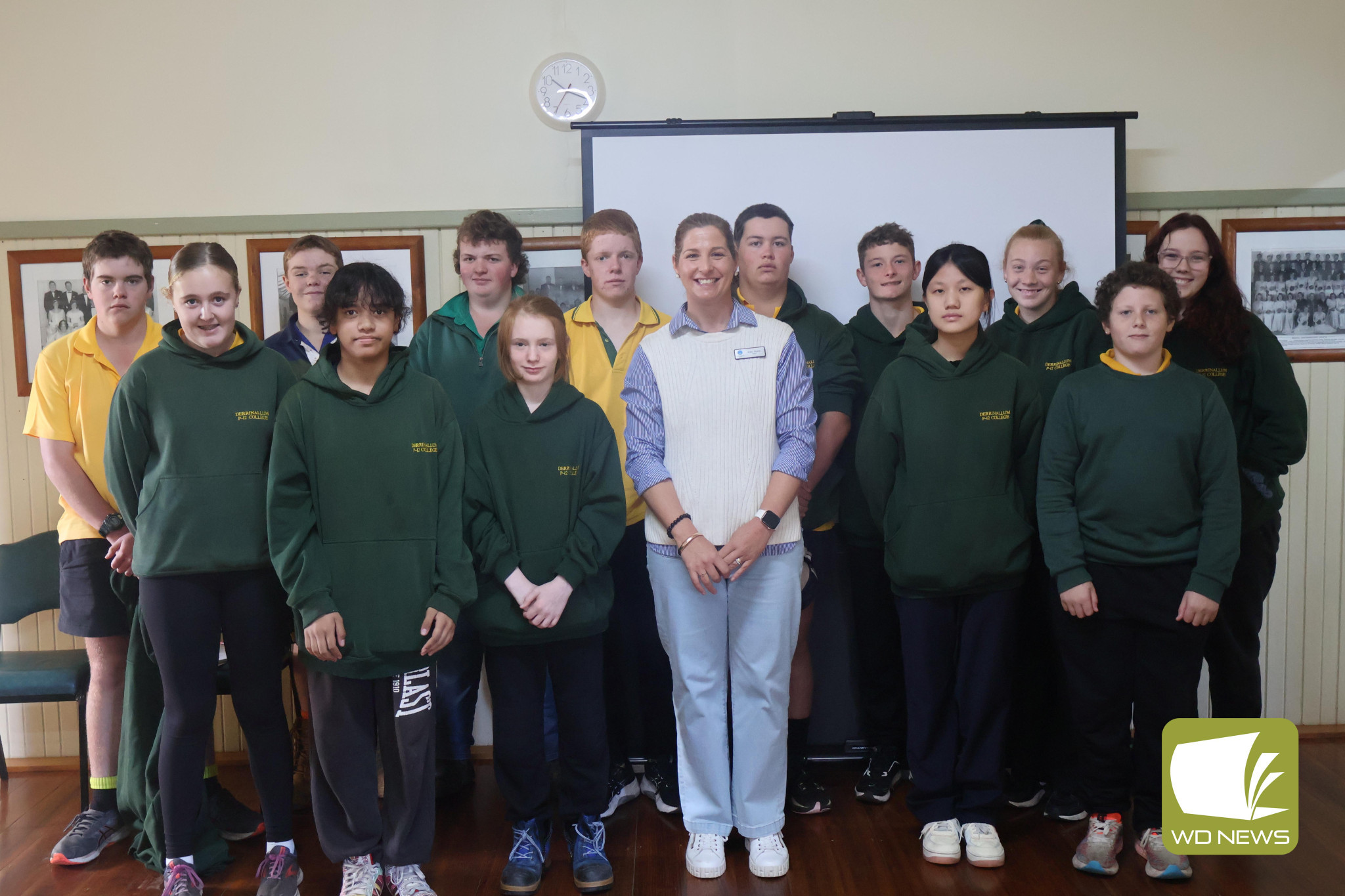 Listening to young voices: Year Seven-12 students at Derrinallum P-12 College had the opportunity to meet Corangamite Shire mayor Kate Makin and discuss what their town needs to thrive.