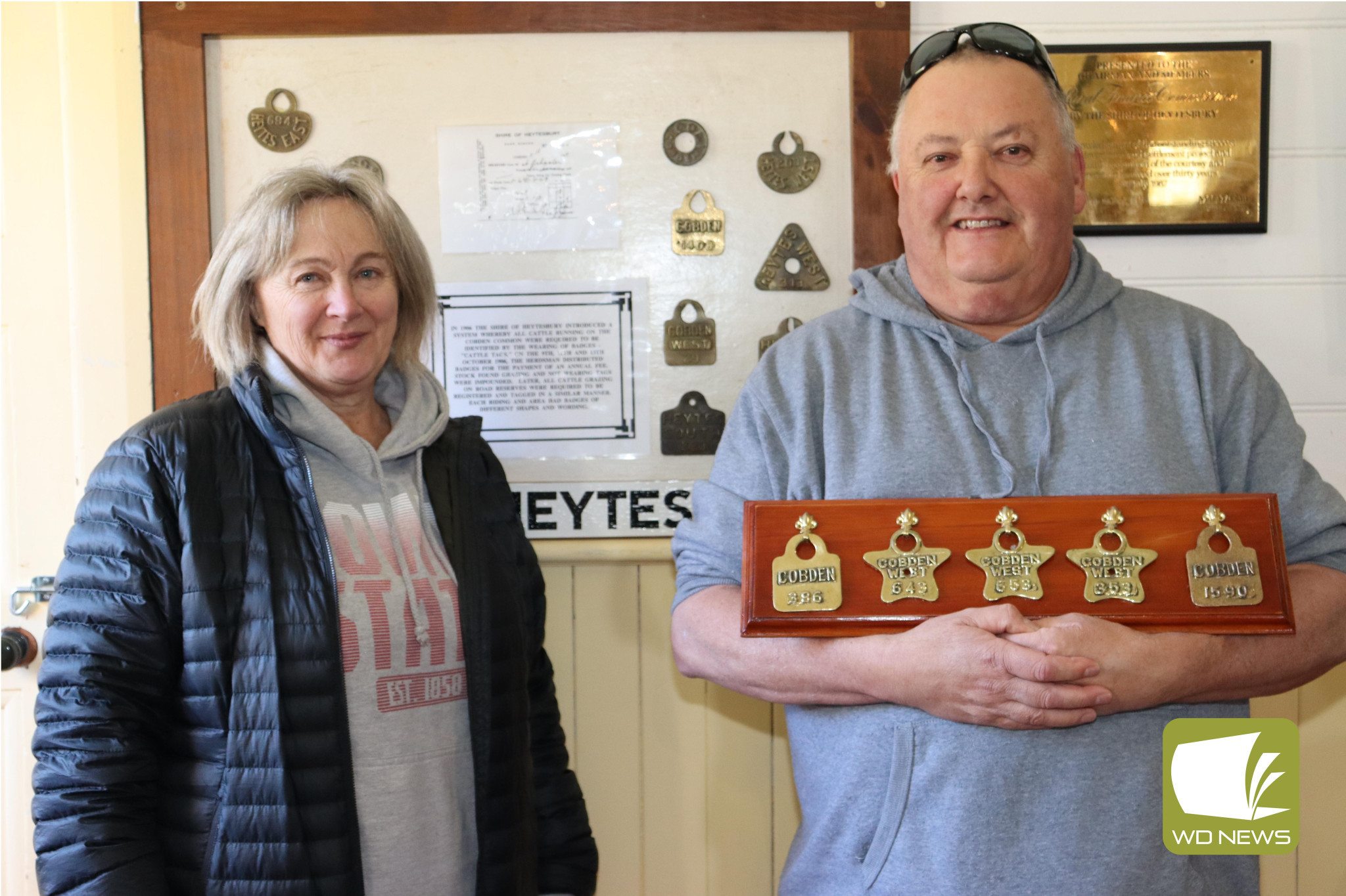 Shared history: Donna Edge was doing research in the then named Cobden Times newspapers when she came across a story which linked to the history of Darren Clarke’s family.