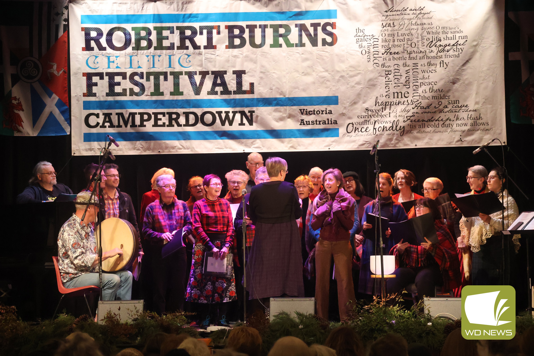 Camperdown’s own Robert Burns Celtic Choir was among the six choirs to perform at the Choir Concert on Saturday.