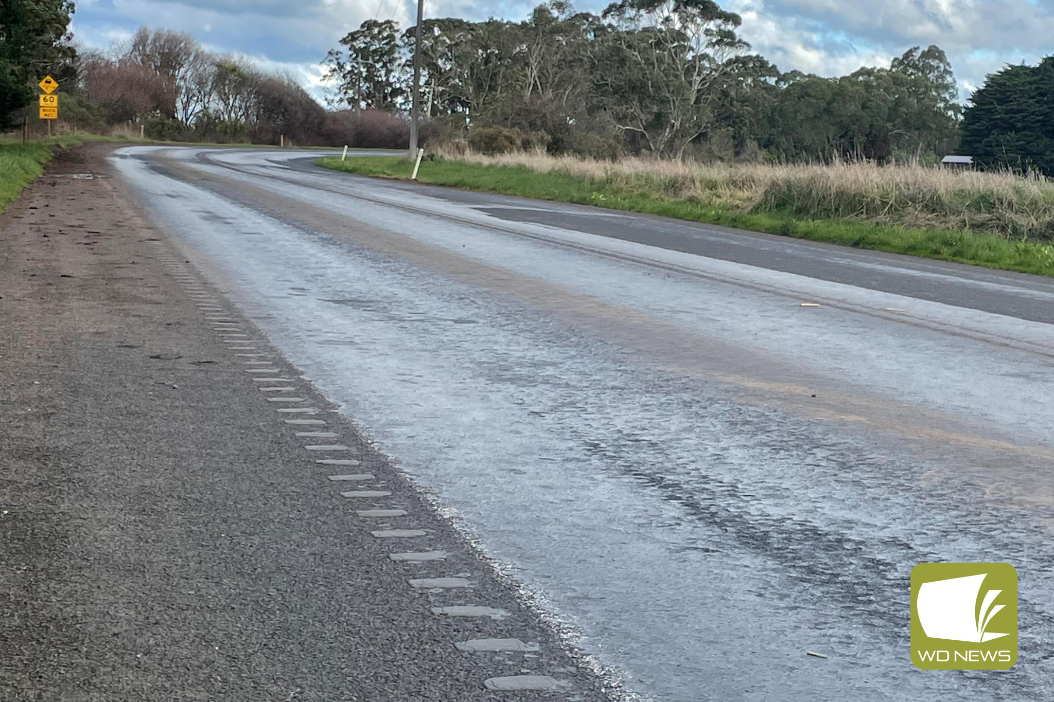 Action needed: A section of road on the Cobden-Lavers Hill Road near Simpson had yet another accident last week, with repairs still not done a year after issues with the section was first raised.