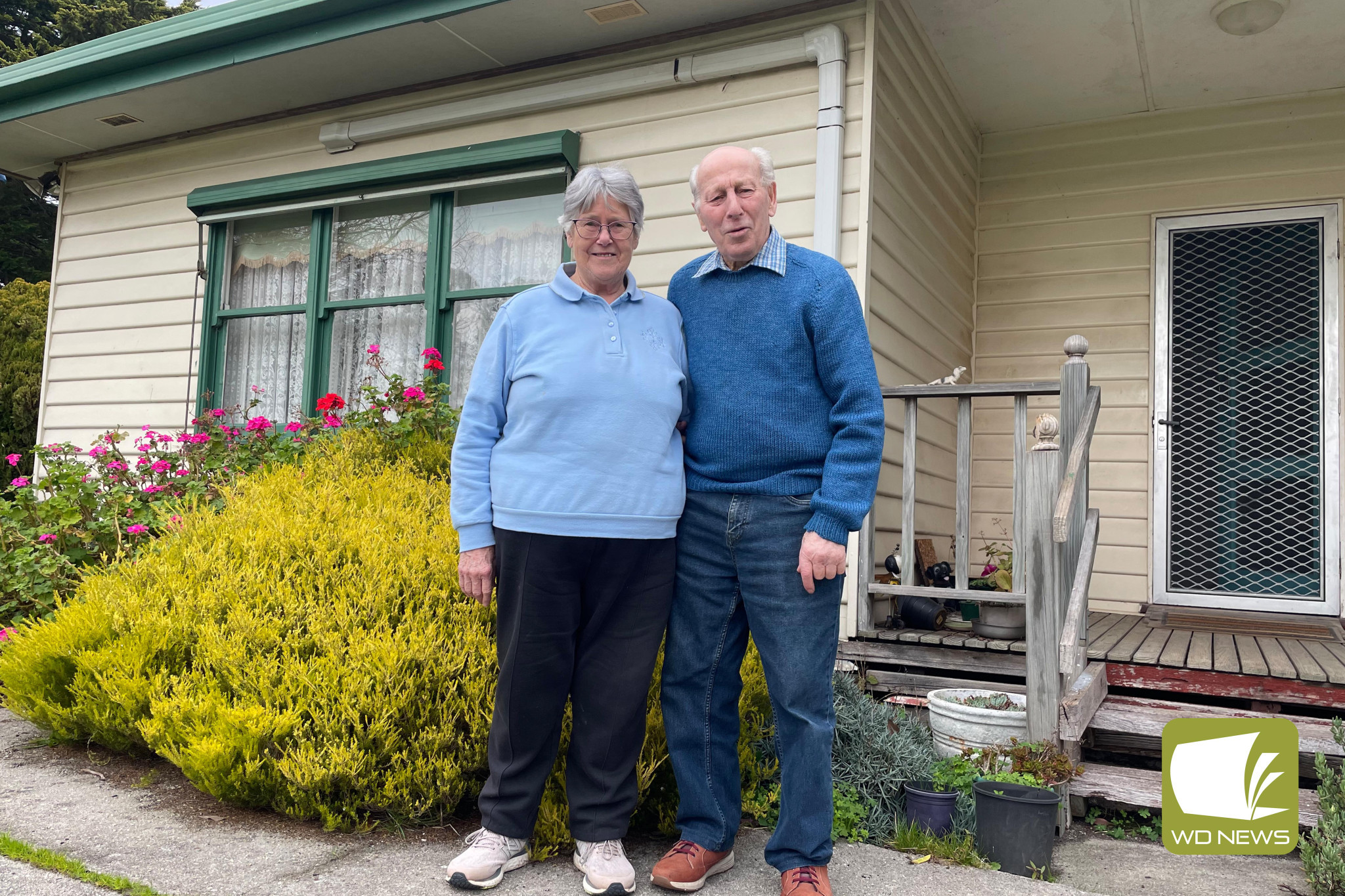 Moving on: Beverley and Ronnie Murrihy, who are believed to be the last of the original Heytesbury Settlement farmers, have sold their property after 58 years.