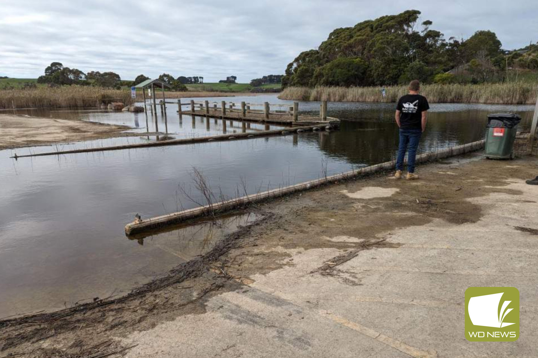 Needs repair: The current Curdies Inlet Reserve jetty, which is up for replacement after regular flooding resulted in damage.
