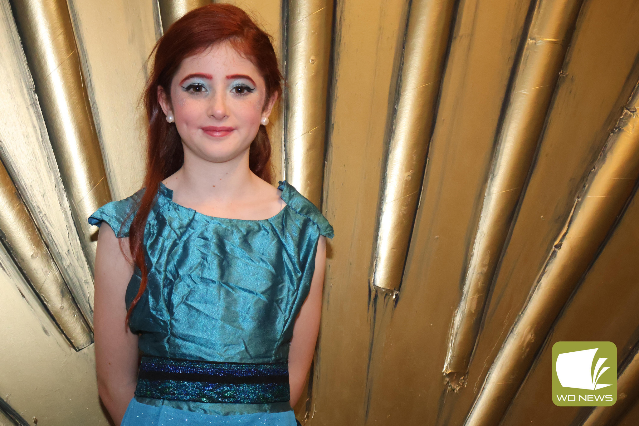 Showstopper: Mortlake’s Clancey Greene, 10, has earned rave reviews for her performance as Ariel during the Primary Performers’ production of The Little Mermaid Jr last week, which saw her take centre stage in front of more than 580 people at Warrnambool’s Lighthouse Theatre.