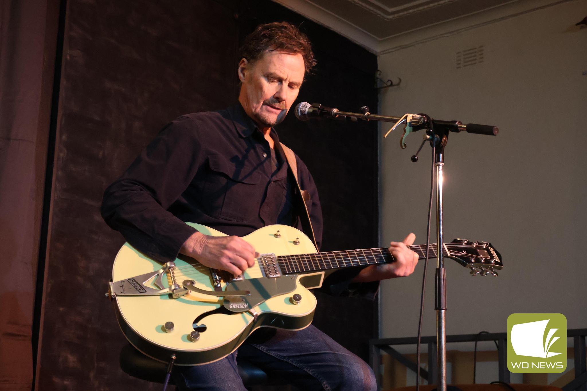 Taking the stage: Acclaimed Australian musician Neil Murray brought his talents to Terang last week, filling the Commercial Hotel for a highly-anticipated performance