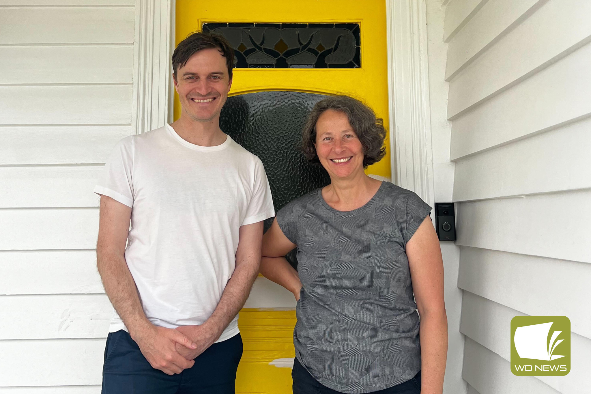 Support: Independent candidate for Wannon Alex Dyson pictured with the 500th donor to his campaign, Narelle McNamara.