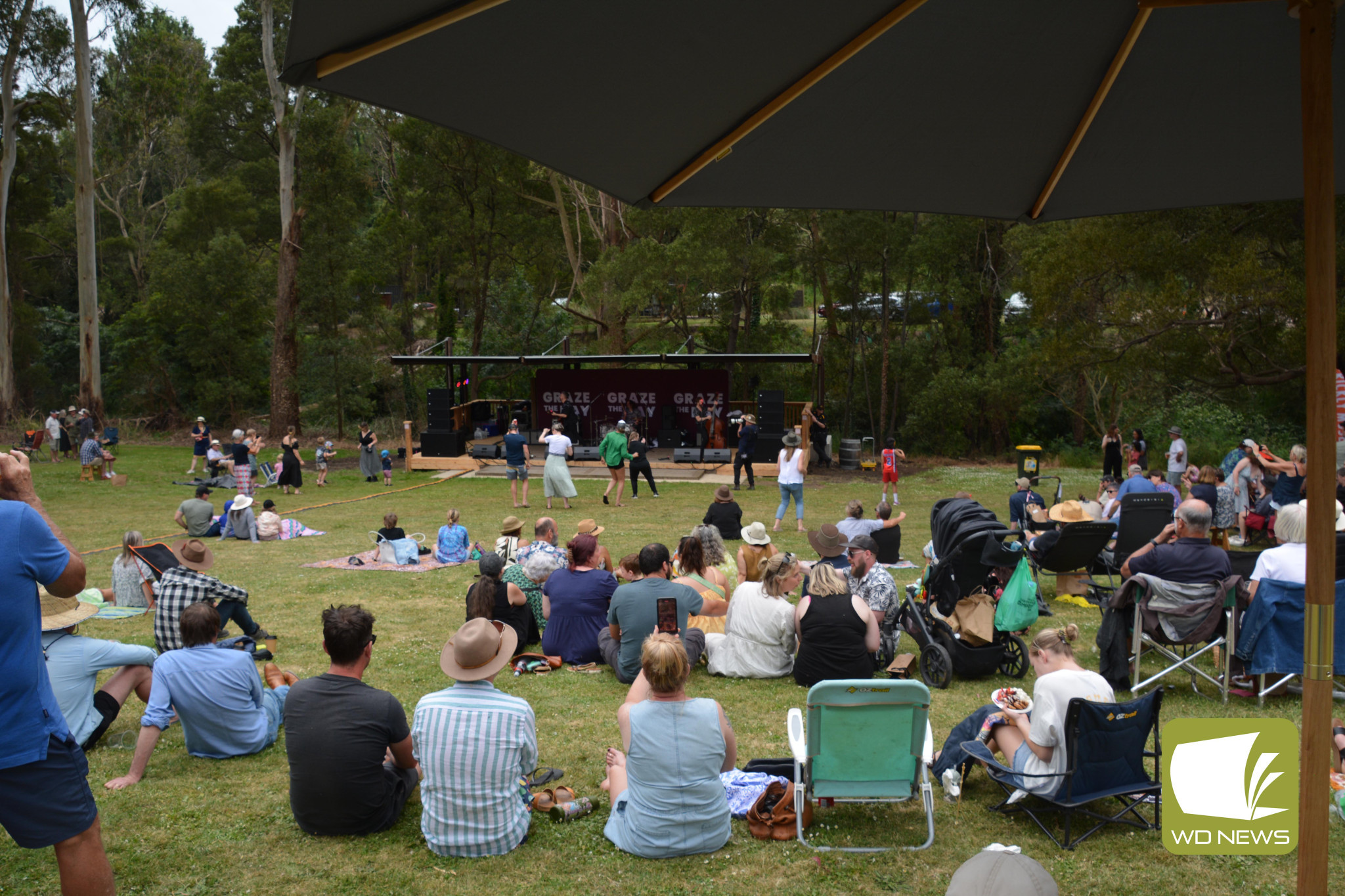 Live music entertained the crowd at the recent Graze the Day event held in Timboon.