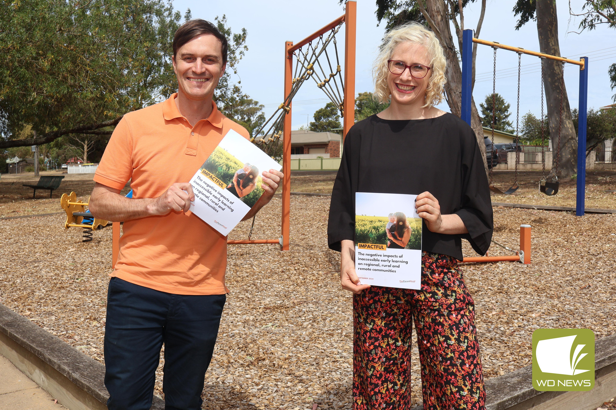 Addressing needs: Independent candidate for Wannon Alex Dyson last week met with The Parenthood campaign director Maddy Butler, along with parents throughout the region, to learn more about advocacy to improve the region’s lack of childcare and early education availability.