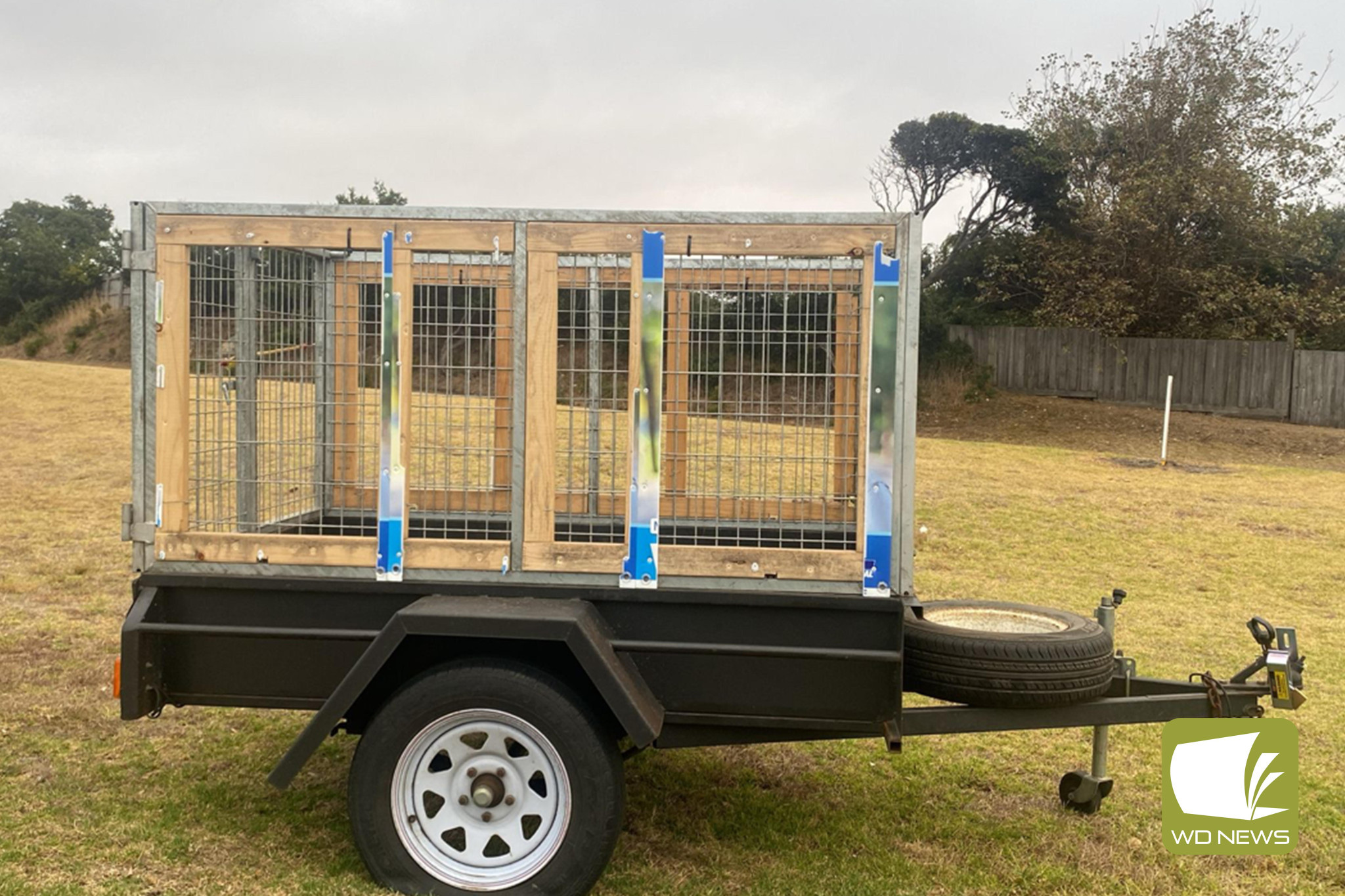 Disappointing: The trailer was vandalised last week.