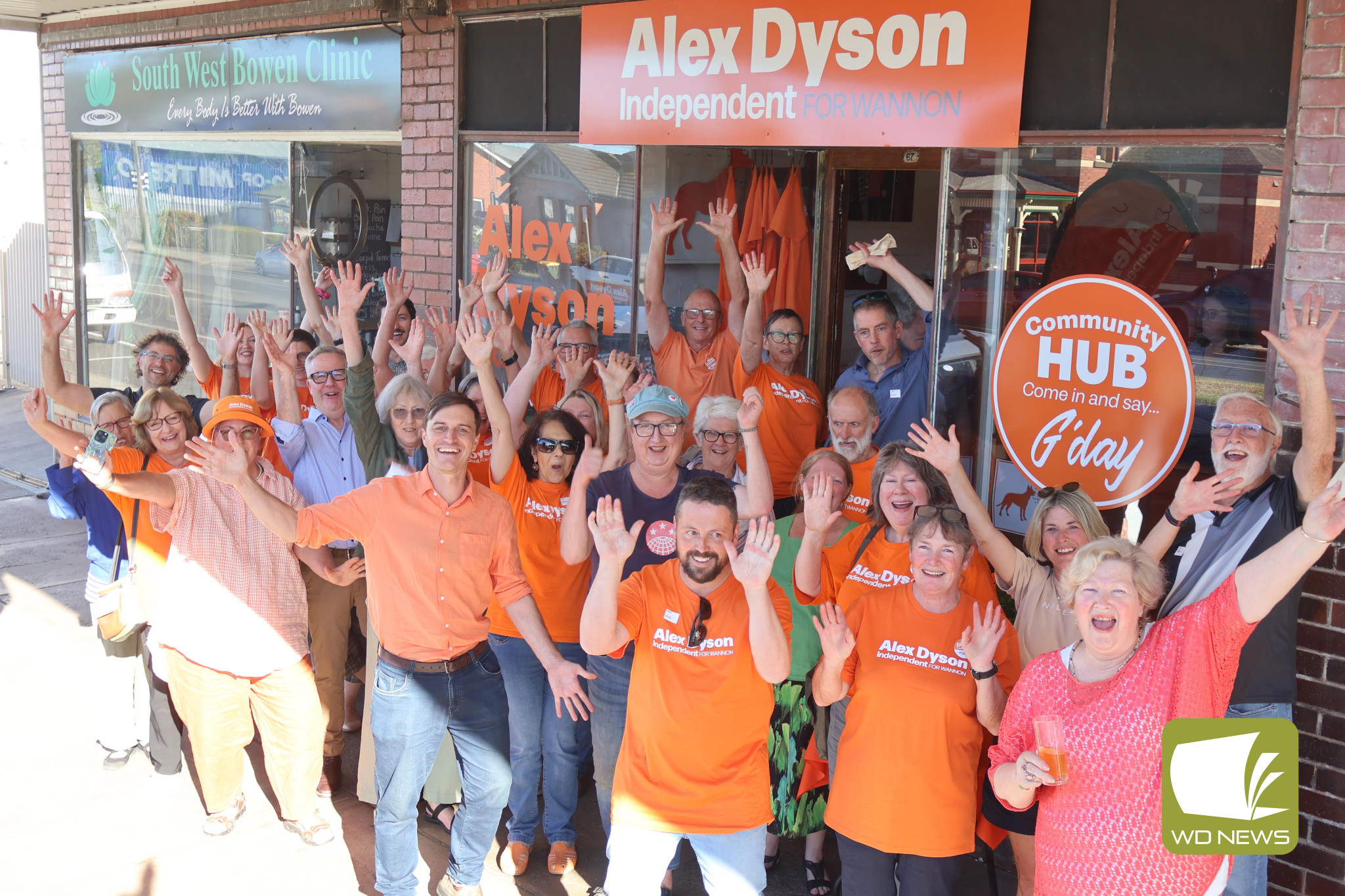 A new space: Independent candidate for Wannon Alex Dyson officially launched his fifth community hub last week in Terang, with the prominent High Street space donated to his campaign as the 2025 election draws closer.