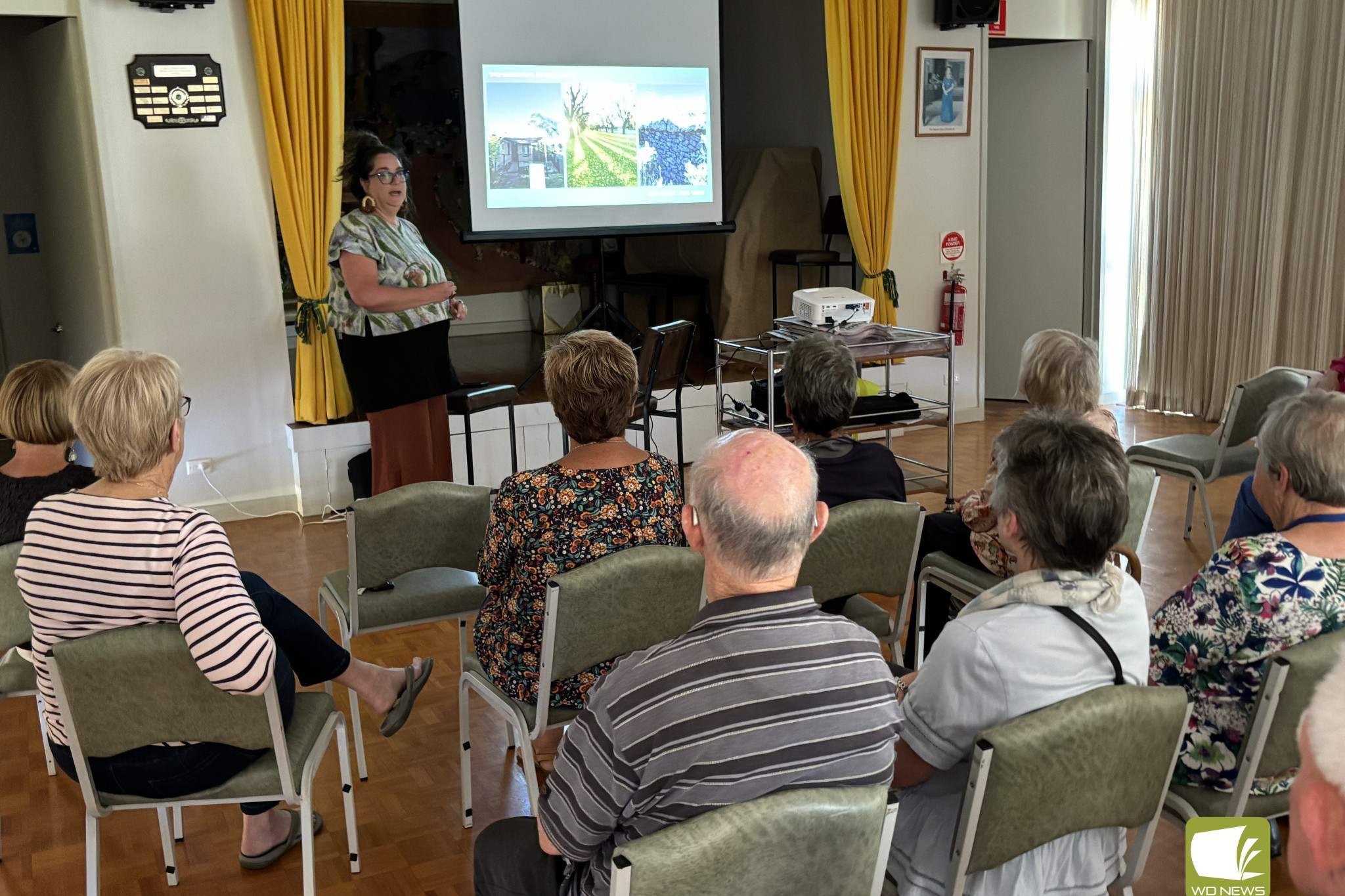 Vital service: Camperdown Community House's Emily Mercer spoke to members of U3A Corangamite about the Corangamite Food Bank service.