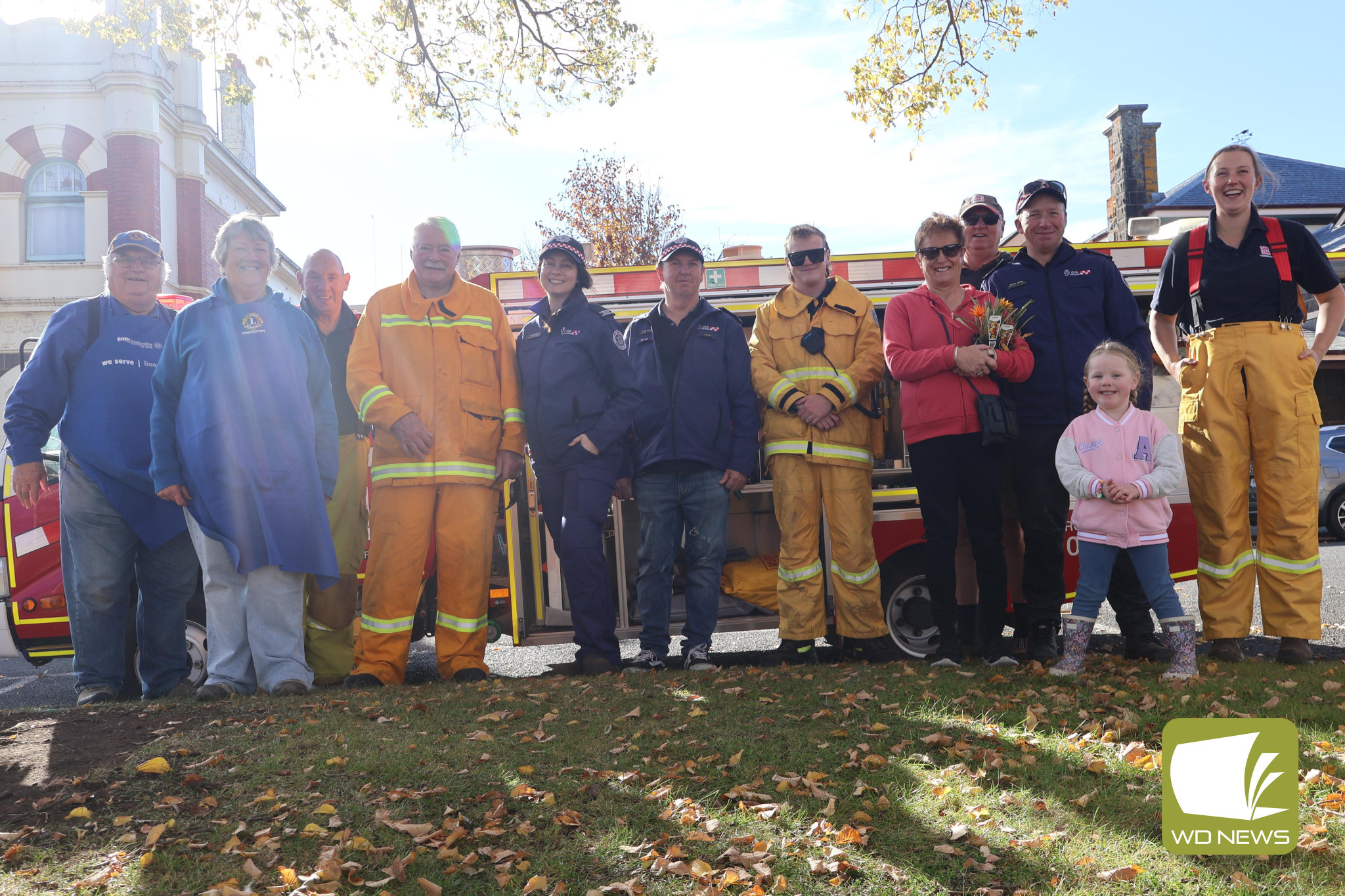 Coming together: The Camperdown Lions Club and the Camperdown Country Fire Authority (CFA) brigade have once again teamed up to encourage the community to get out and talk during recent tough times.