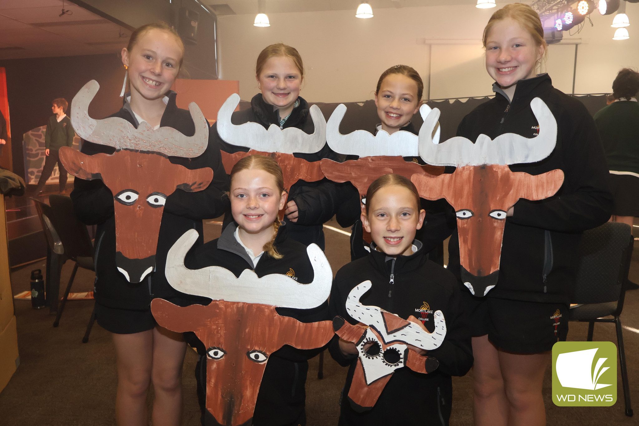 Team work: Mortlake College students have been hard at work on this year’s school production, which includes all aspects from performing through to choreography and creating the associated stage art.