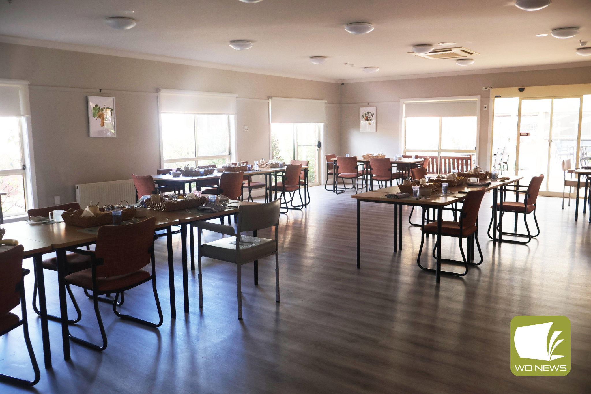 Modernised: Sunnyside House’s newly-refurbished dining room has proved a hit with residents, visitors and staff.