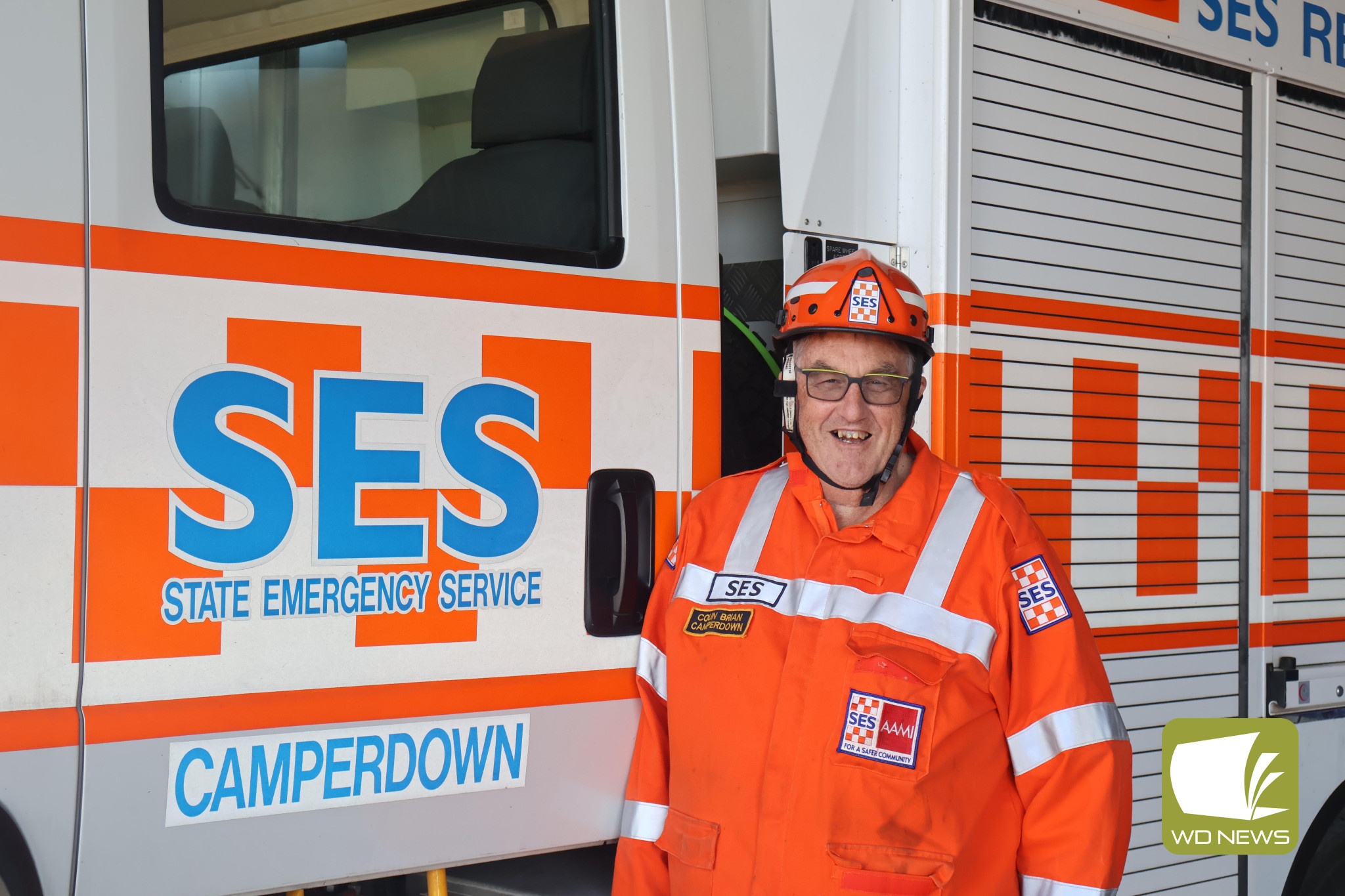 A strong history: Camperdown SES volunteer Colin Brian reflected on his 32 years of service with the organisation as VICSES marks its 50th anniversary.