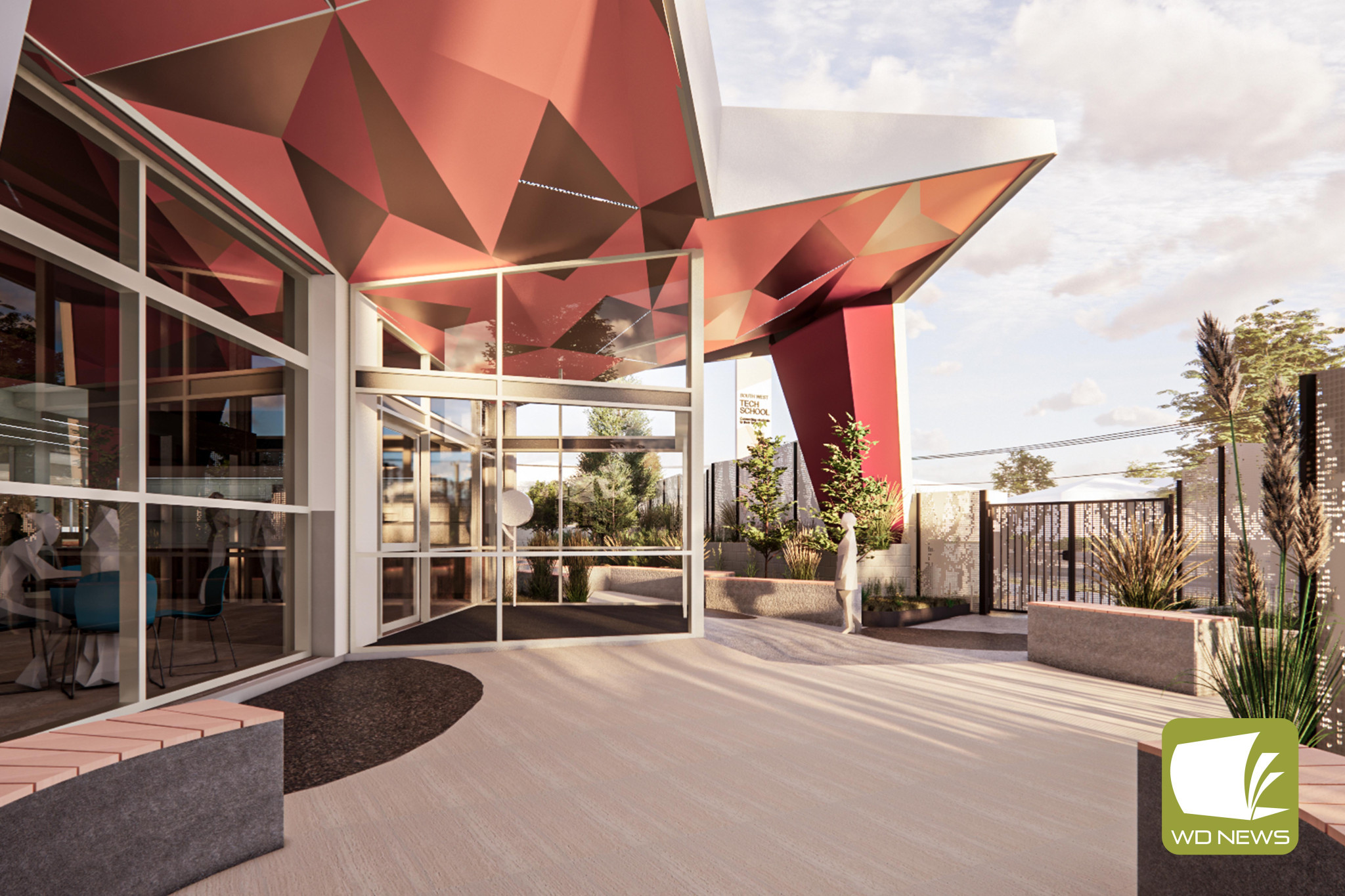 Innovation: Designs have been unveiled for the new tech school set to be completed in the south west by September next year.
