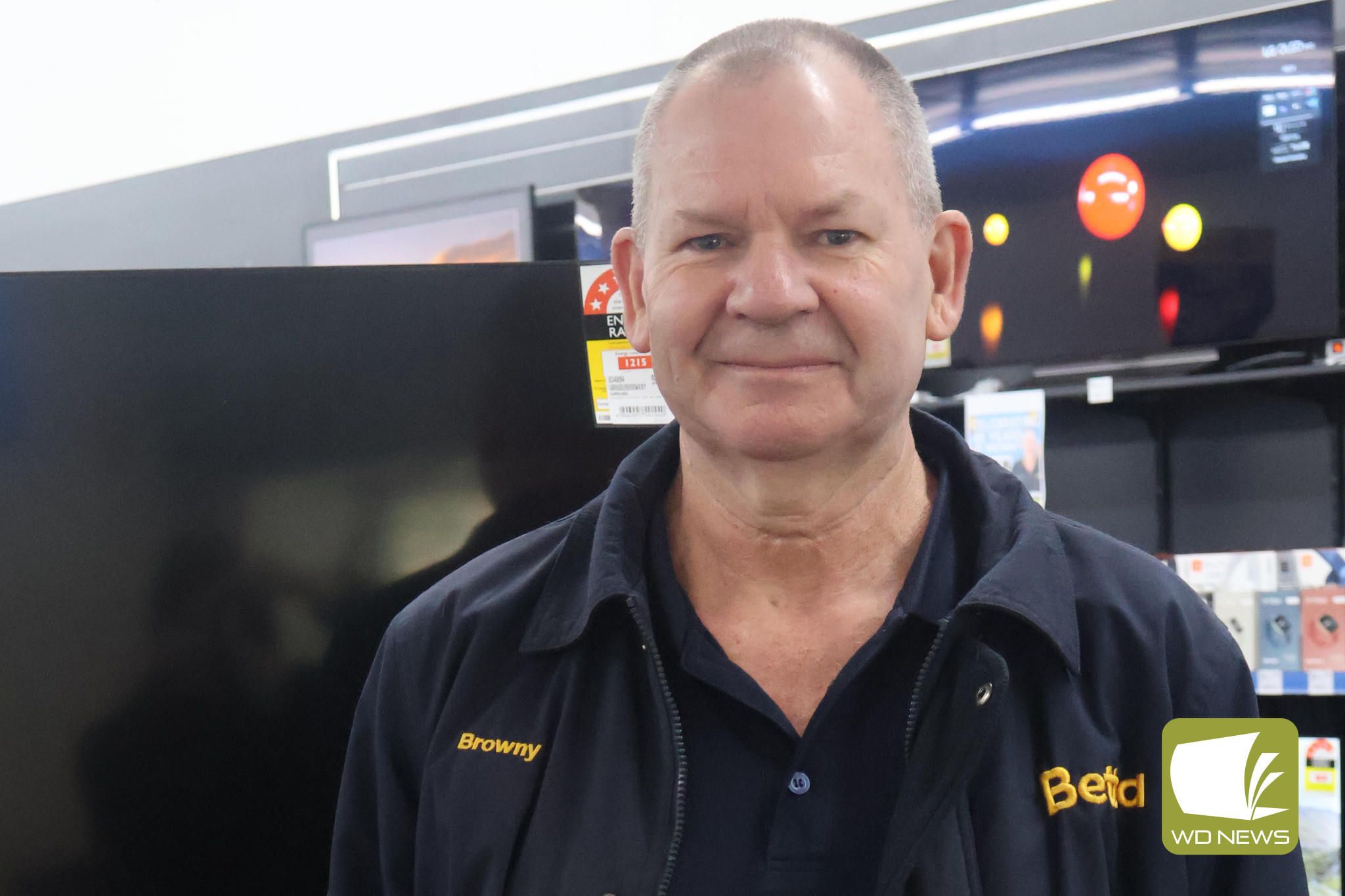 Celebrating a milestone: Camperdown Betta’s team celebrated Dean ‘Browny’ Brown’s 45 years of service to the store last week.