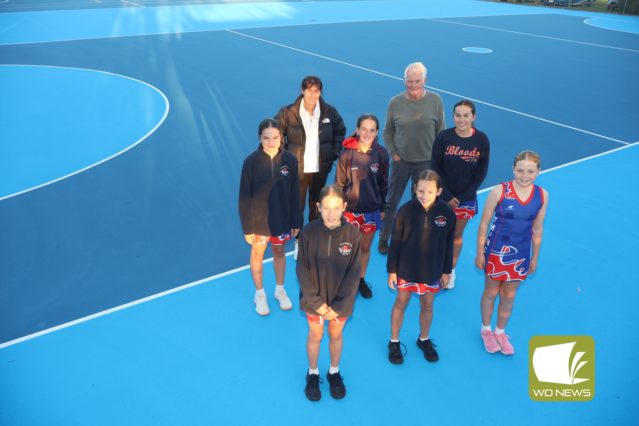 Goal ticked off: The Terang-Mortlake Bloods are ready to make their debut on the new home courts at Mortlake’s DC Farran Oval this weekend thanks to a $70,000 investment.