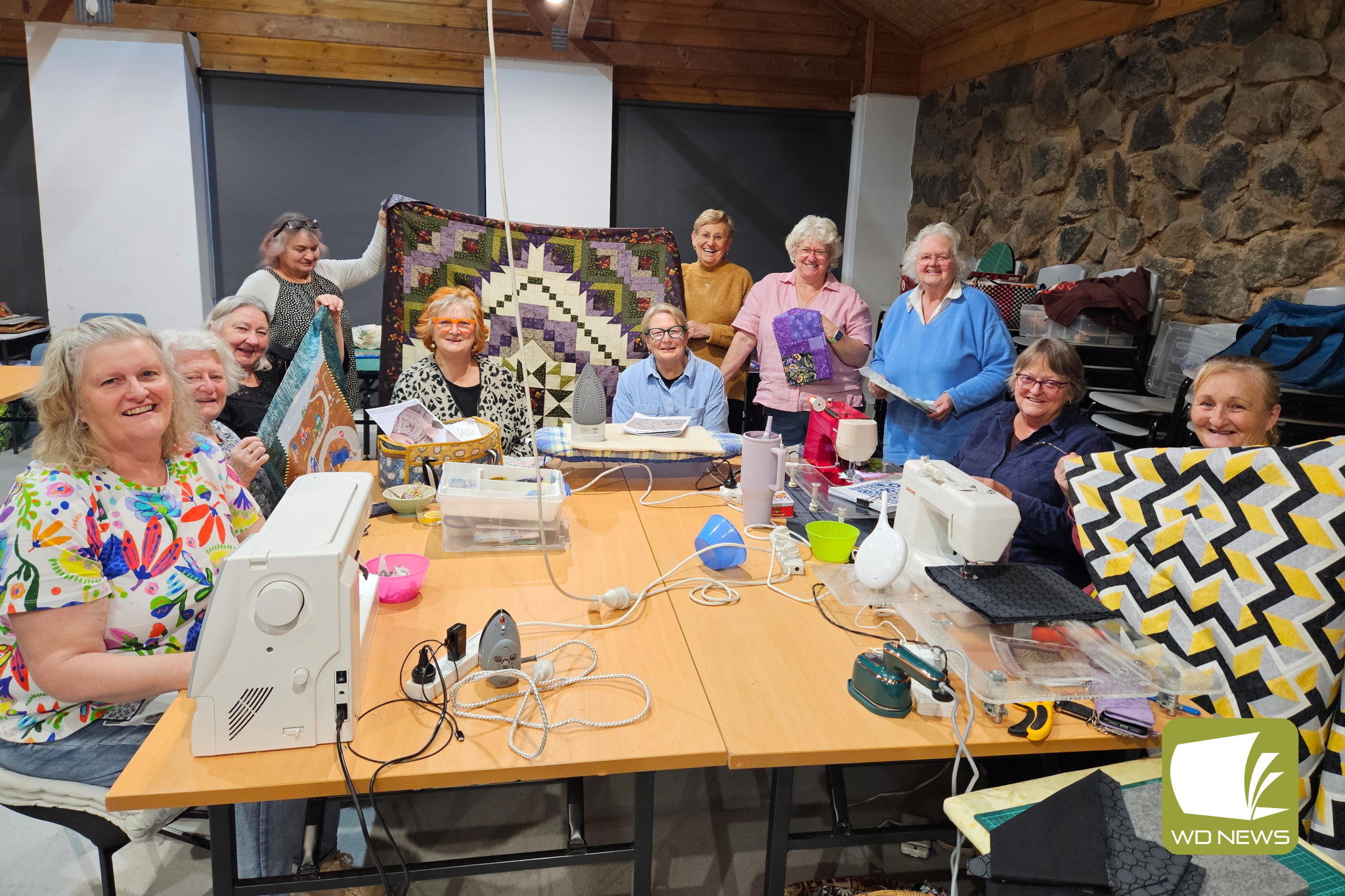 Quilting together: A group of women went on a retreat last weekend to work on all things sewing, quilting and embroidery related, with more fun upcoming this weekend in Cobden.