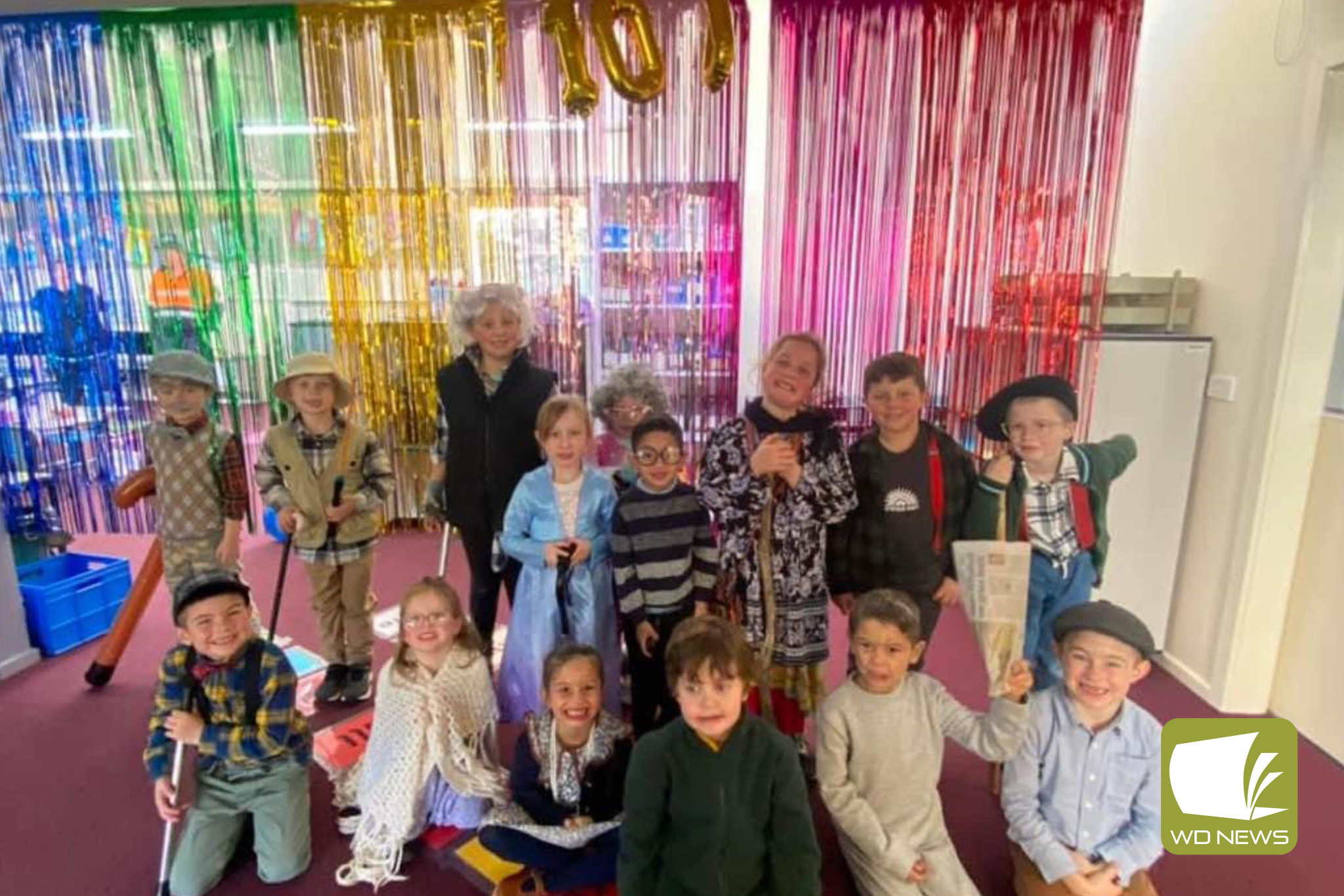 Milestone reached: Simpson Primary School Prep students celebrated 100 days of school recently.