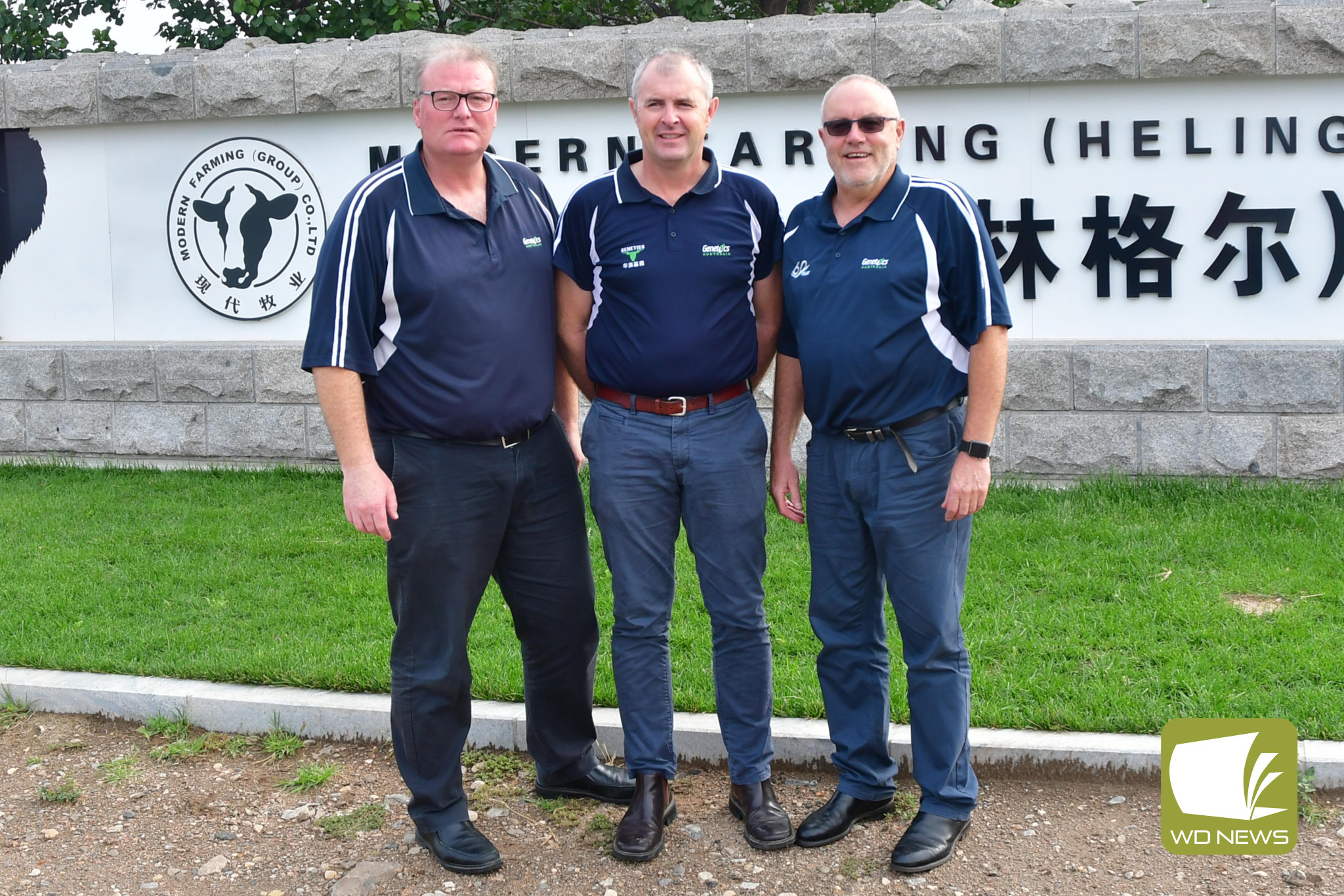Market expansion: Genetics Australia will return to the Chinese market for the first time since 2021. Pictured is Genetics Australia chief executive officer Anthony Shelly, chair Trevor Henry and export manager Rob Derksen in China in July 2019.