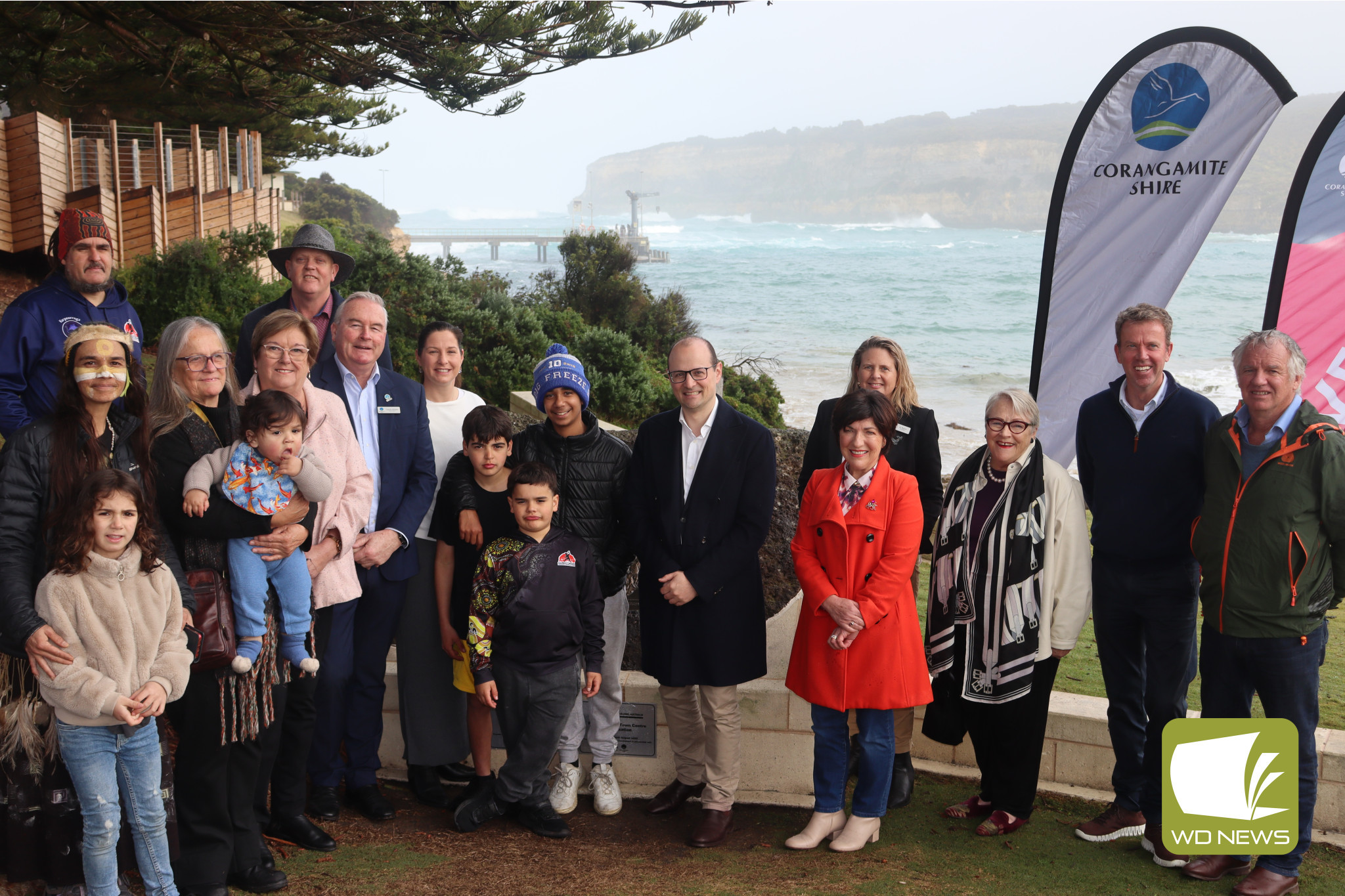 Unveiled: The Port Campbell Town Centre Revitalisation Project was unveiled on Friday with members of local council and state and federal government in attendance.