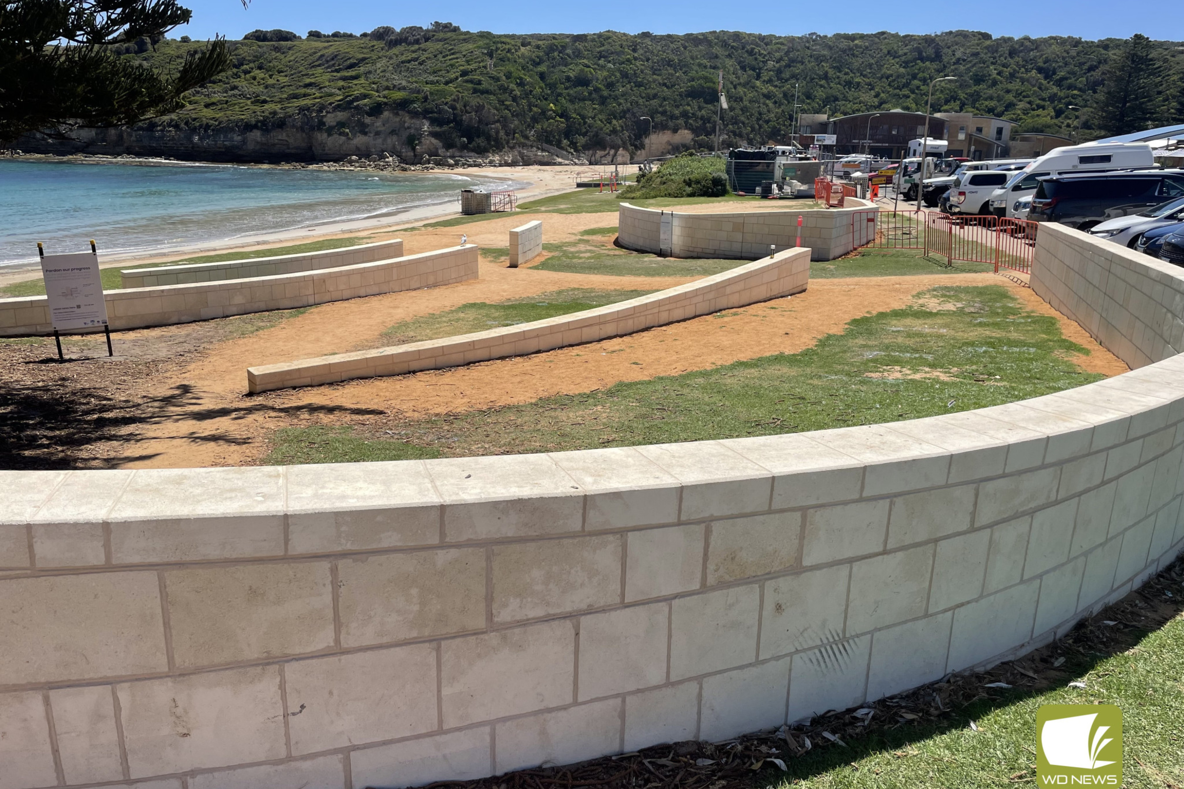 Next stage: Contractors have started working on the Port Campbell Town Project again after a break for the busy summer period.