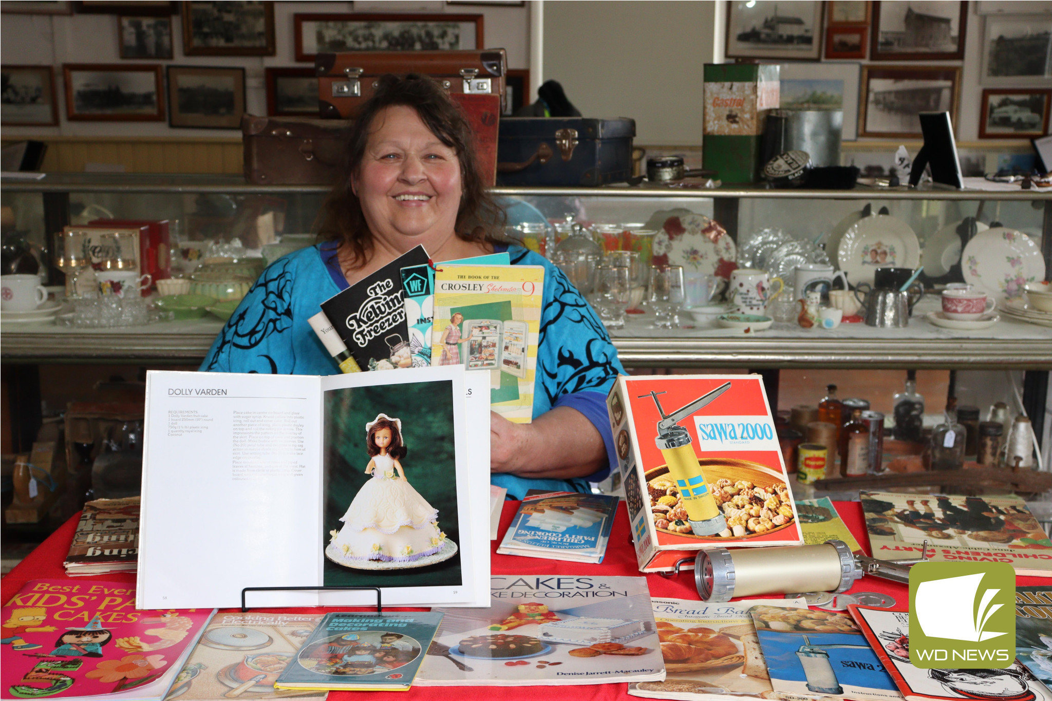 Cookbook history: Cobden and District Historical Society secretary Delia Kerr has been organising many decades’ worth of cookbooks into categories for an upcoming display in the Old Chocolyn Hall.