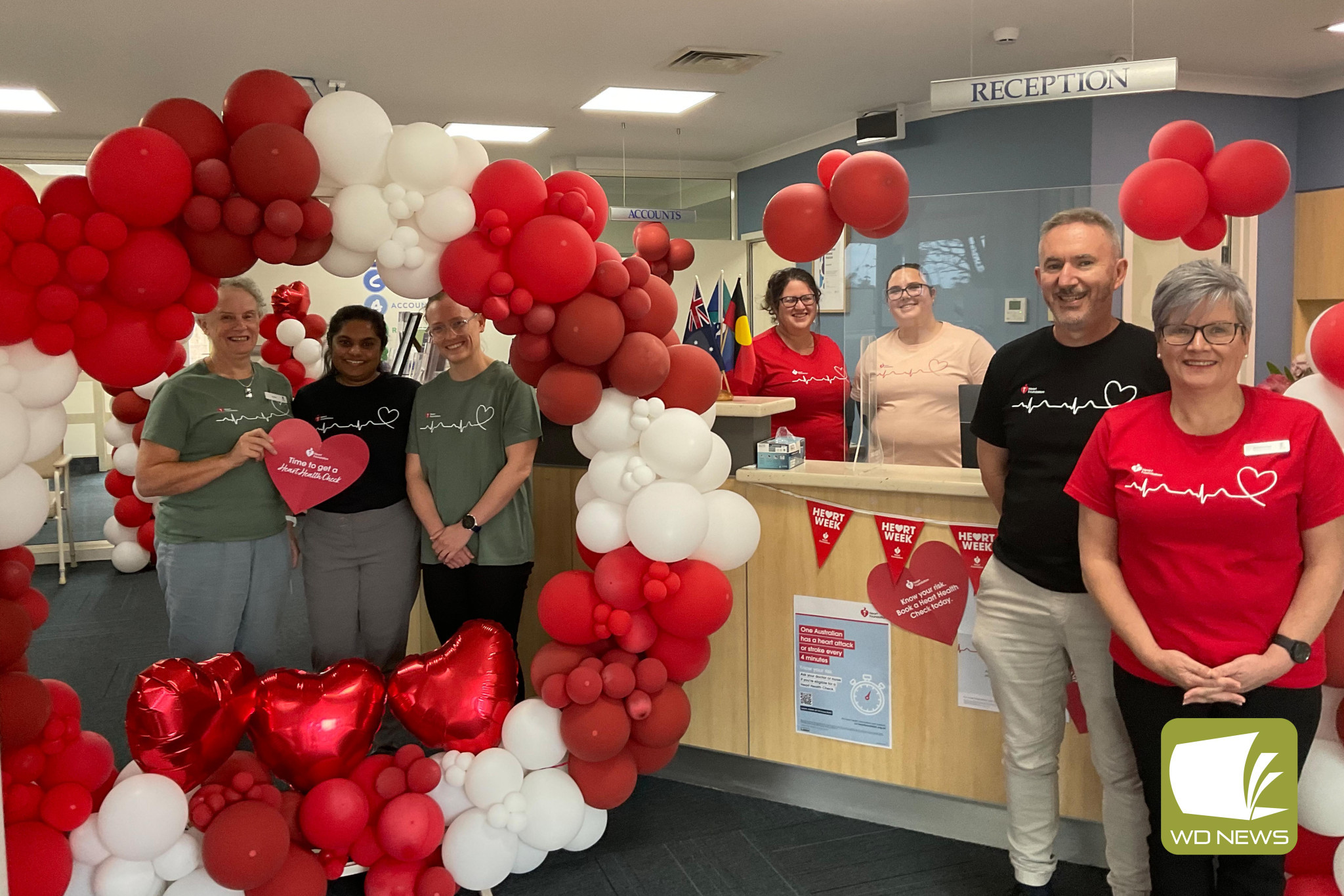 Reducing the risk: Staff at Timboon Medical Clinic are encouraging patients to book in a heart health check this month.
