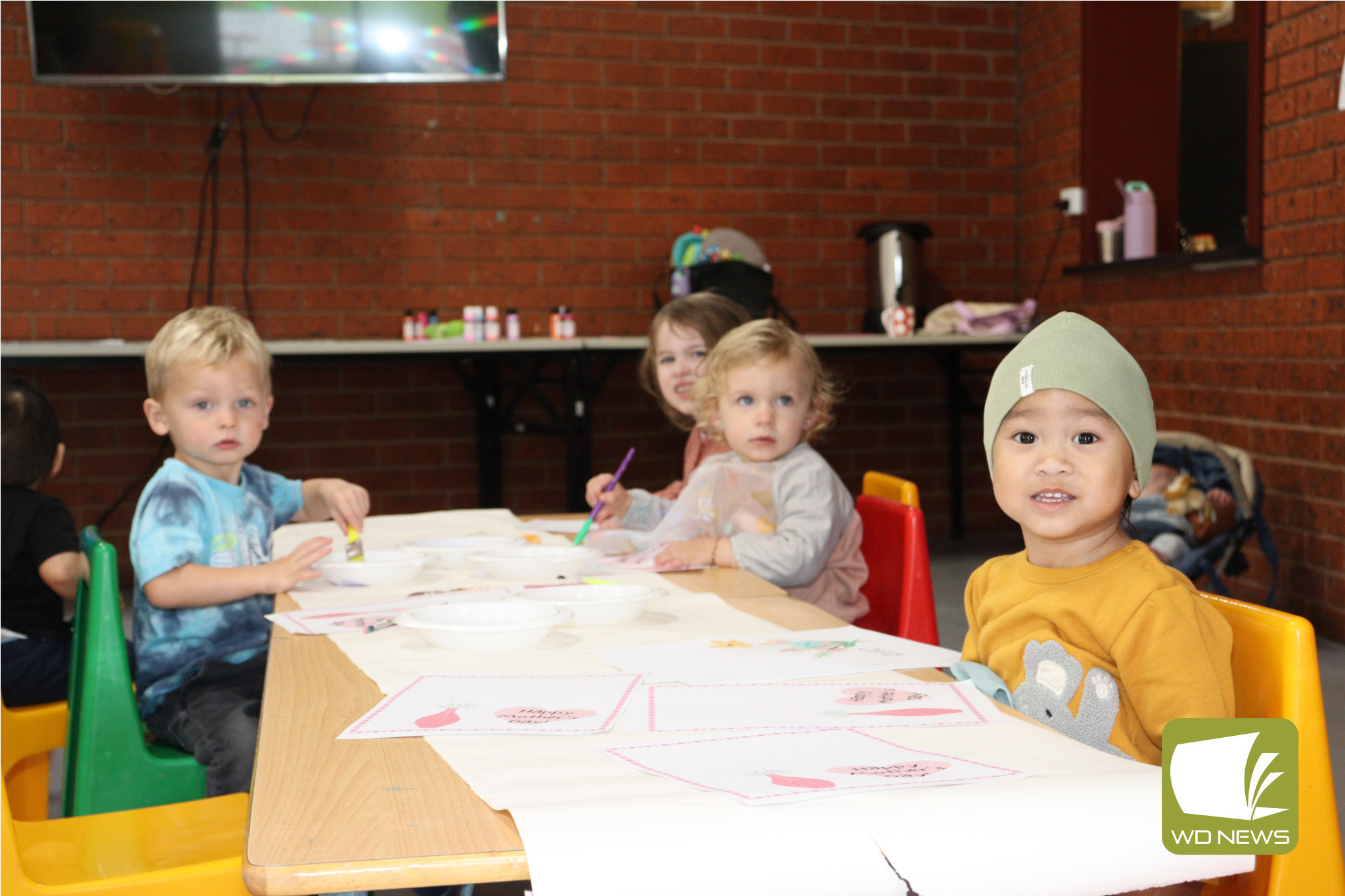 Joyful return: Children were all smiles last Wednesday following the launch of the Timboon Tikes Playgroup.