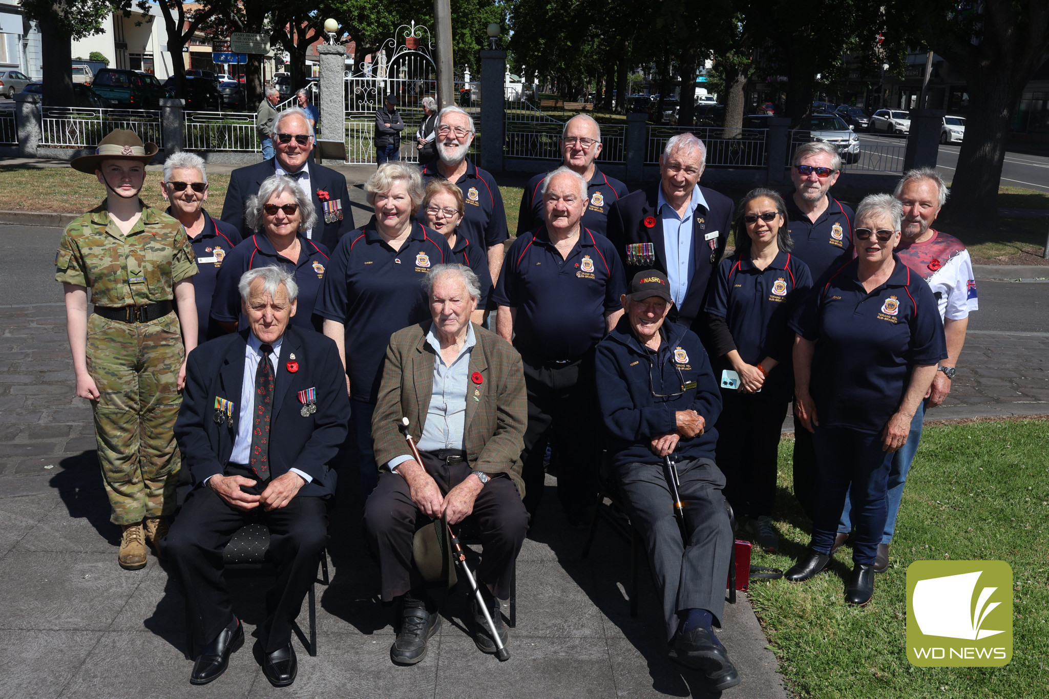 Lest We Forget: Members of the Terang Returned and Services League sub-branch gathered on Monday morning for a Remembrance Day service in Terang.