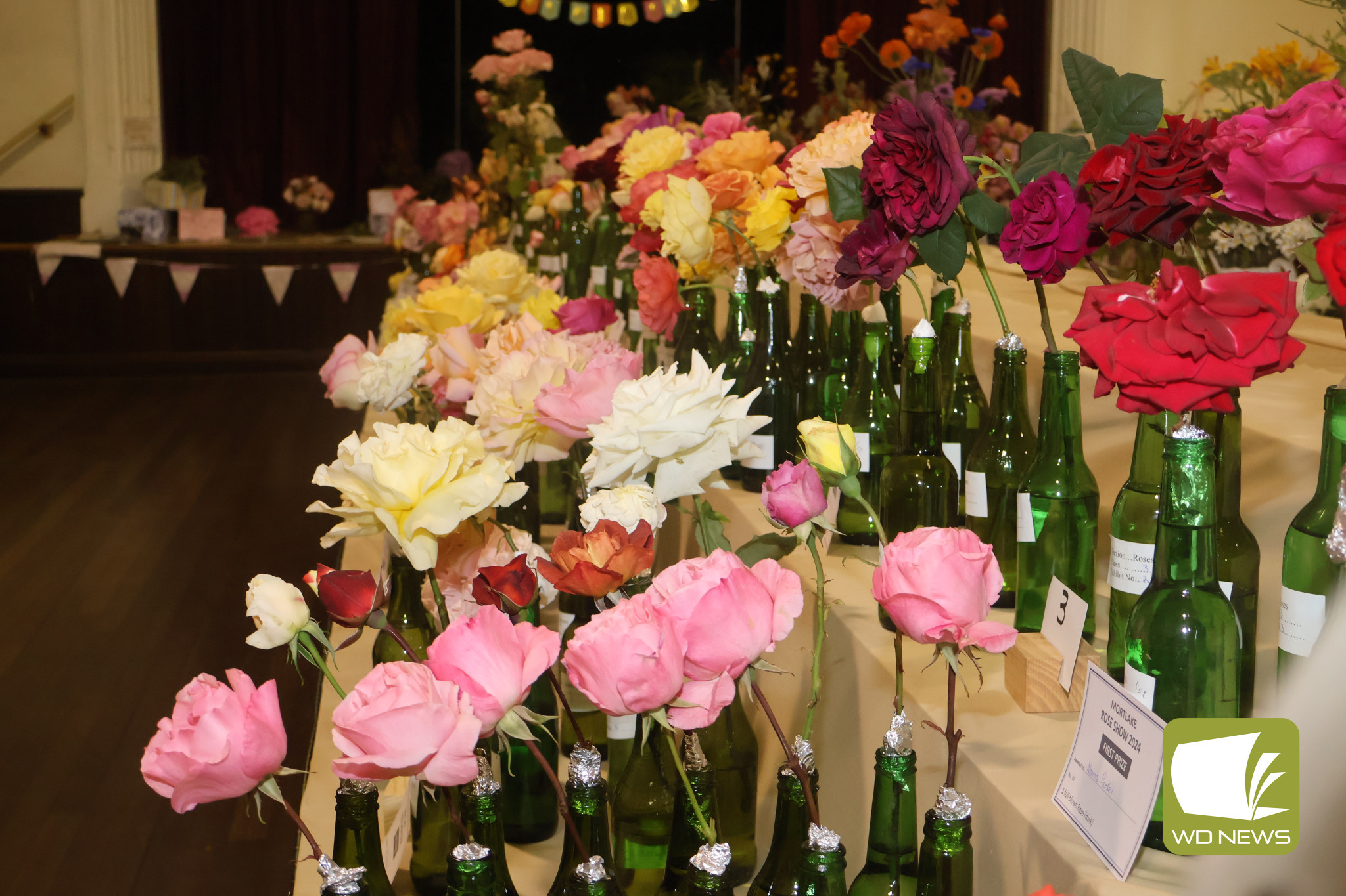 Vibrant: A wide assortment of roses and flowers were on display over the weekend for the 126th annual Mortlake Rose Show.