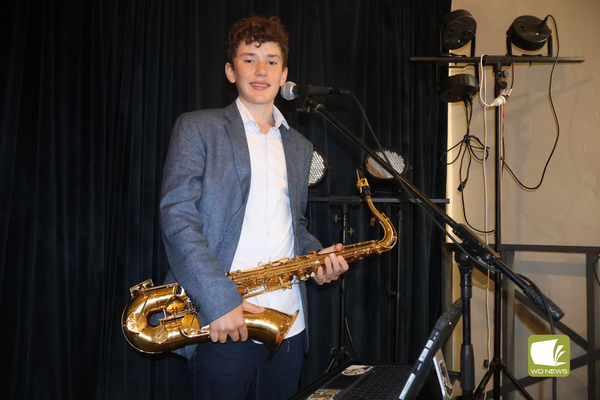 Coming home: Teenage sensation James Eller returned to Terang over the weekend to perform in front of a packed house at the Commercial Hotel. The young musician always books a gig in Terang when he’s visiting for the Port Fairy Jazz Festival so his grandparents get to see him perform.