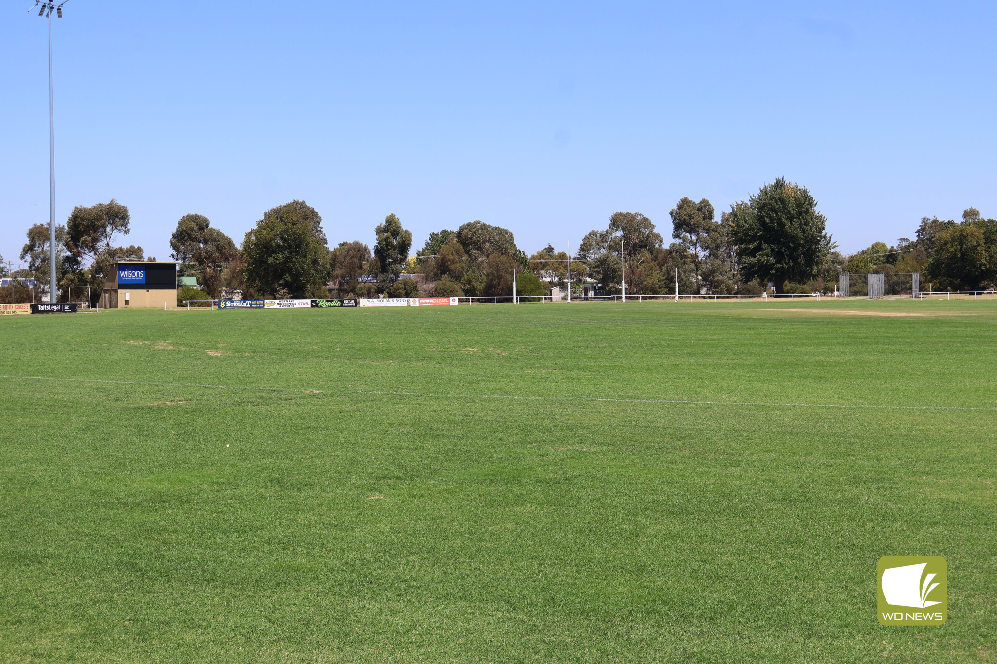 Looking good: Volunteers offered their time and effort at Wilson’s DC Farran Oval recently to help restore the ground after flocks of Corellas caused widespread damage.