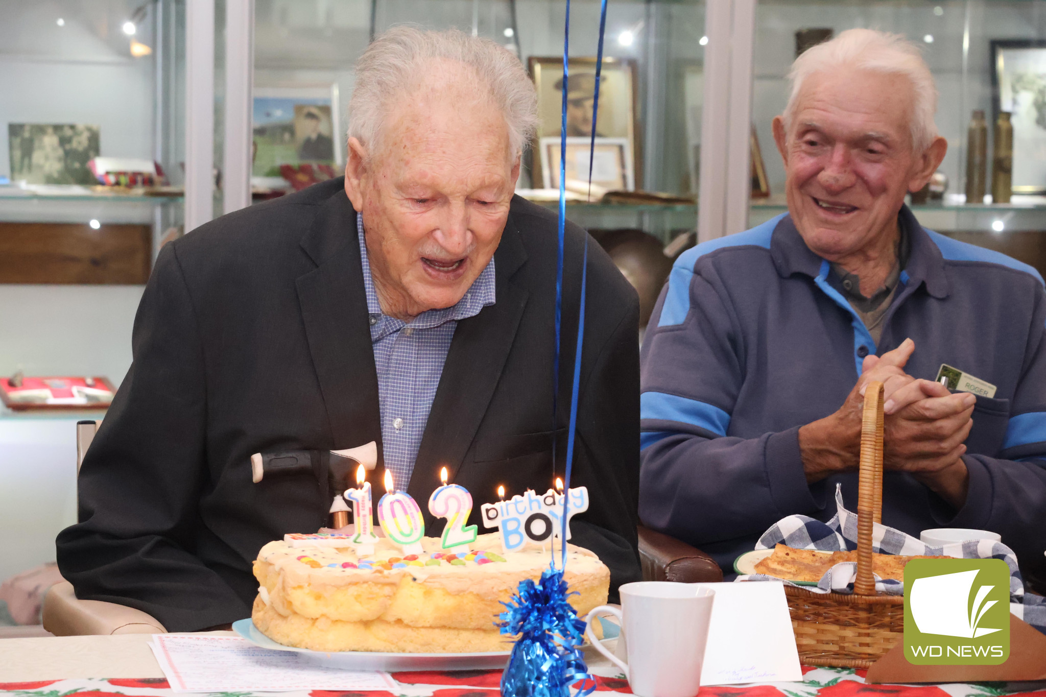 Happy birthday, Len: Terang’s Len Pomeroy celebrated his 102nd birthday at the Terang Returned and Services League sub-branch hall last week.