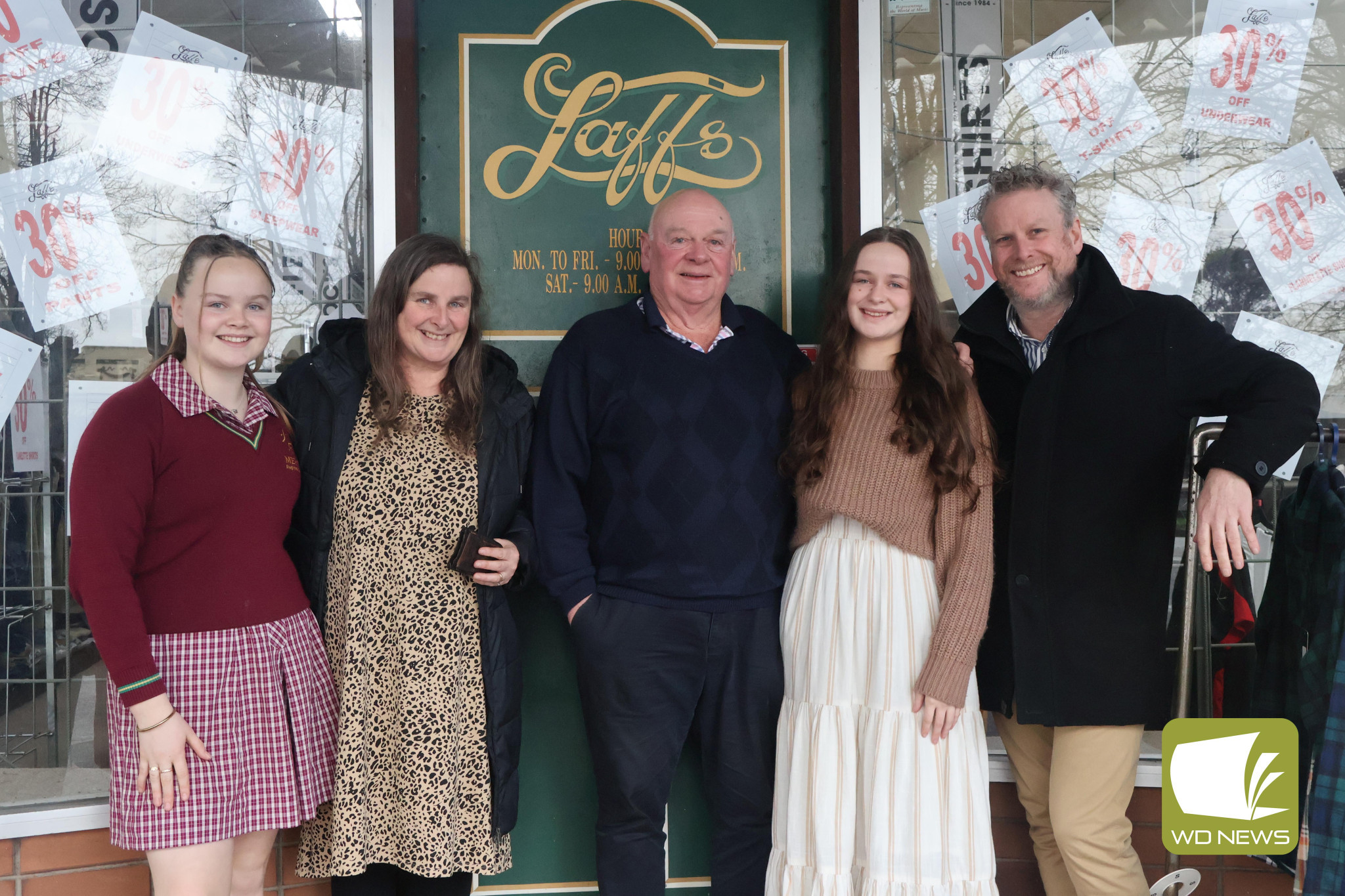 Family owned: Laffs celebrated 41 years of remaining within the family this year, seeing three generations working in the store.