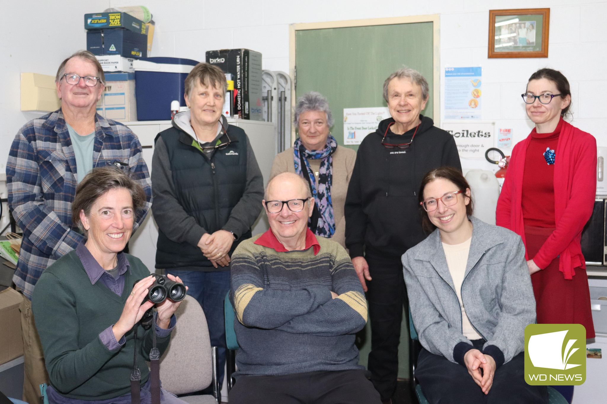 Bird tracking: Residents gathered at the Heytesbury District Landcare Network office in Timboon to learn about an app called eBird which is used to track bird sightings.