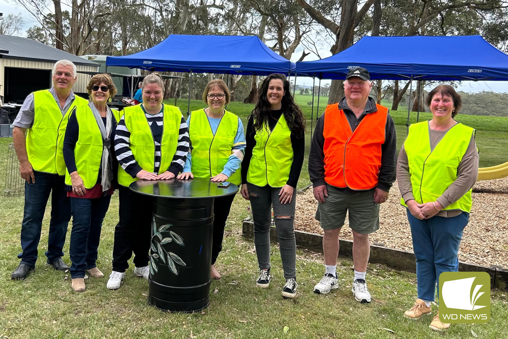 Success: Red Hill Public Hall Committee members were thrilled with the turnout for Music On The Hill earlier this month, with around 100 people braving the elements to enjoy a day of music and community connection.