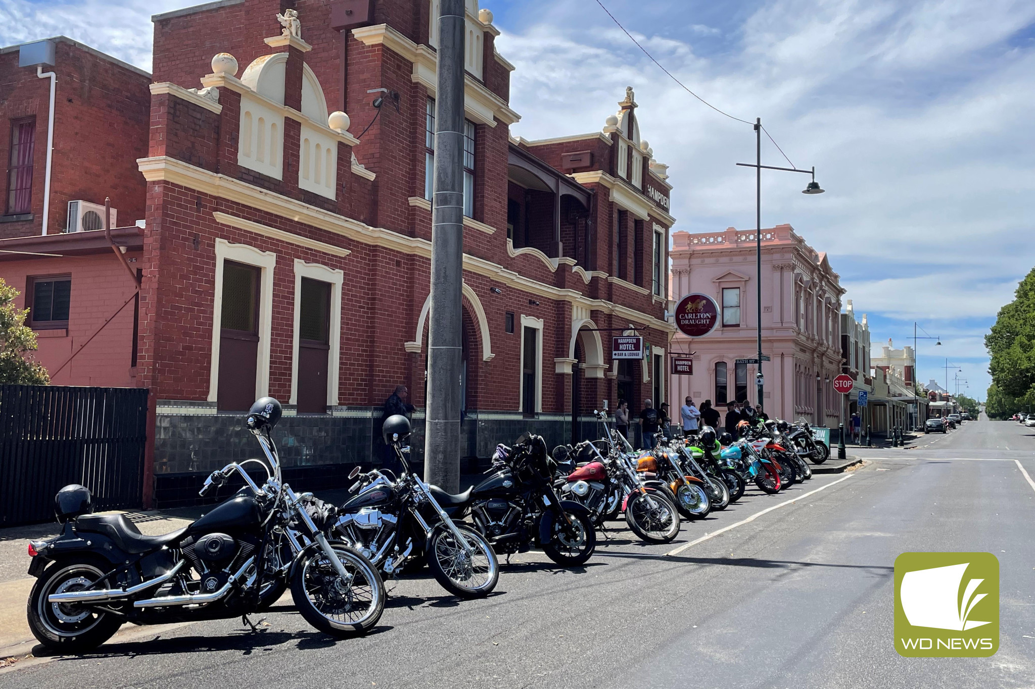 In memory: Camperdown Motorcycle Club took a tour of the district recently in honour of a much-loved member.