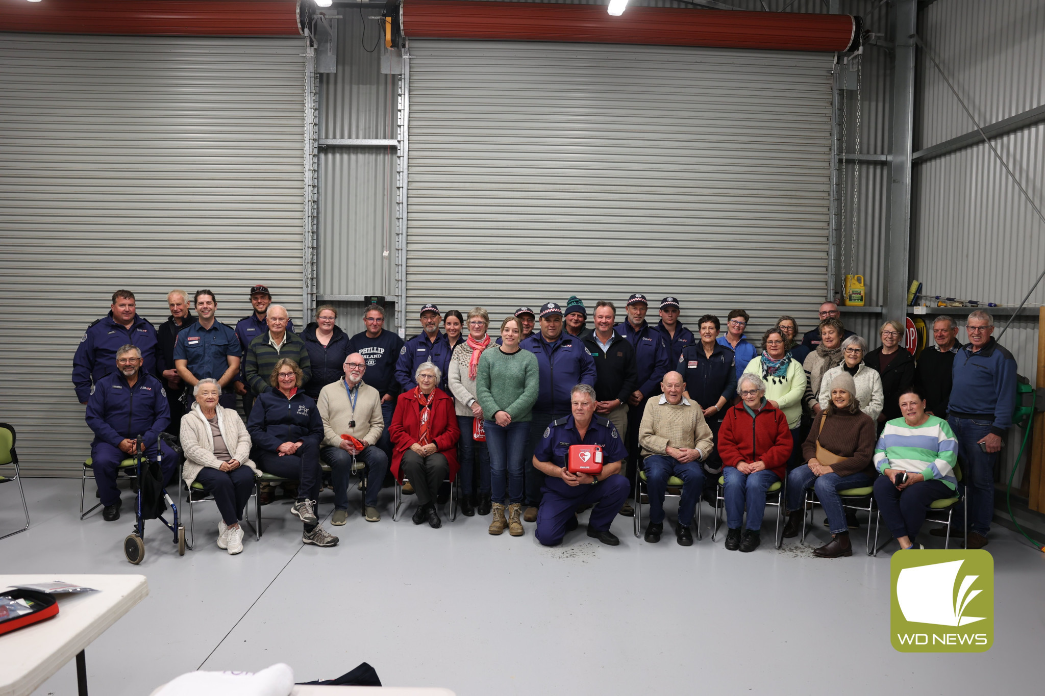 Awareness saves lives: The Chocolyn Country Fire Authority brigade partnered with Ambulance Victoria to host an information session to compliment the installation of a new automated external defibrillator.