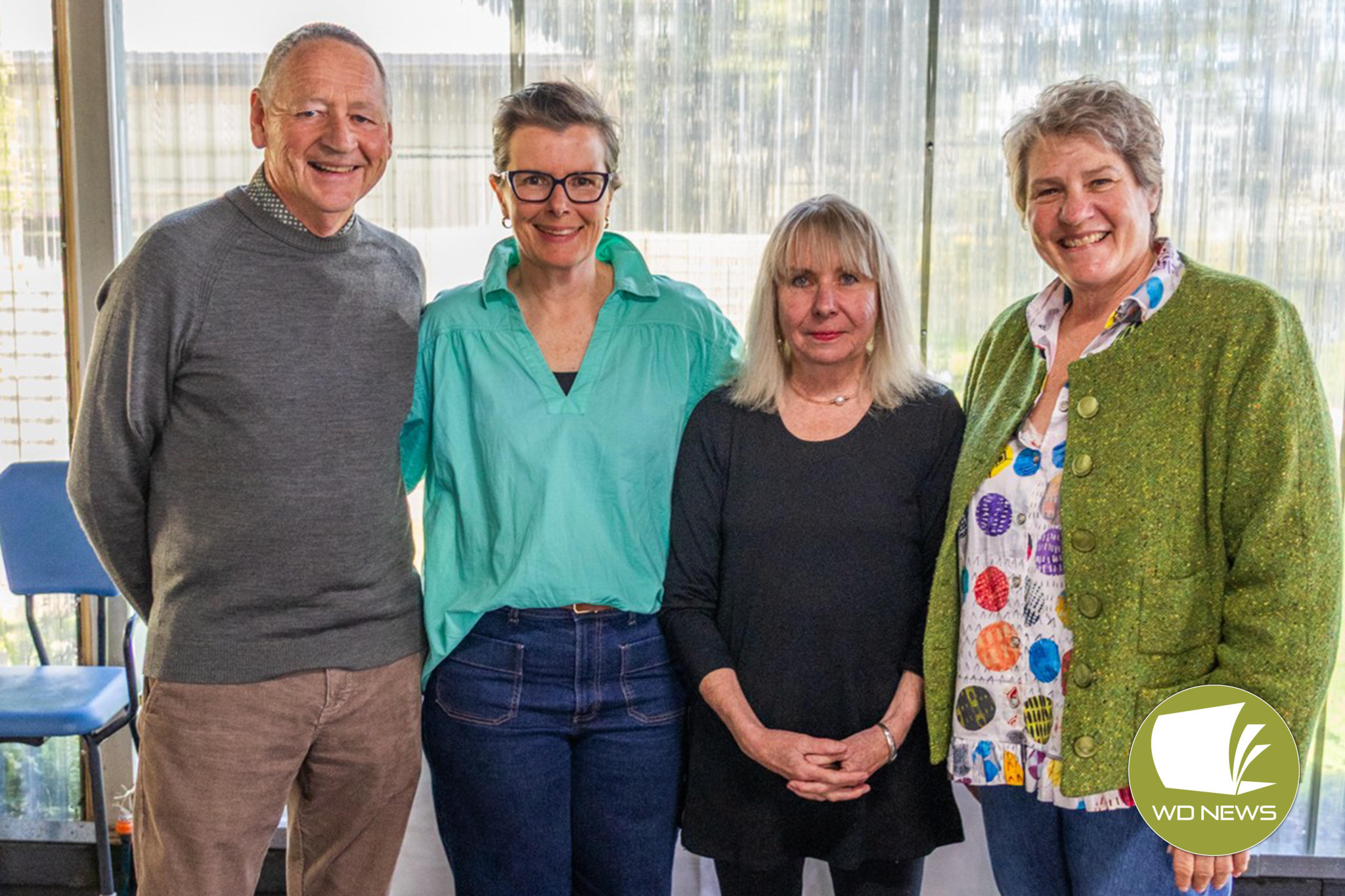 Stepping back: Departing board members Ken Latta (left), Cath Jenkins, Fiona Cummings and Lia Sarto.
