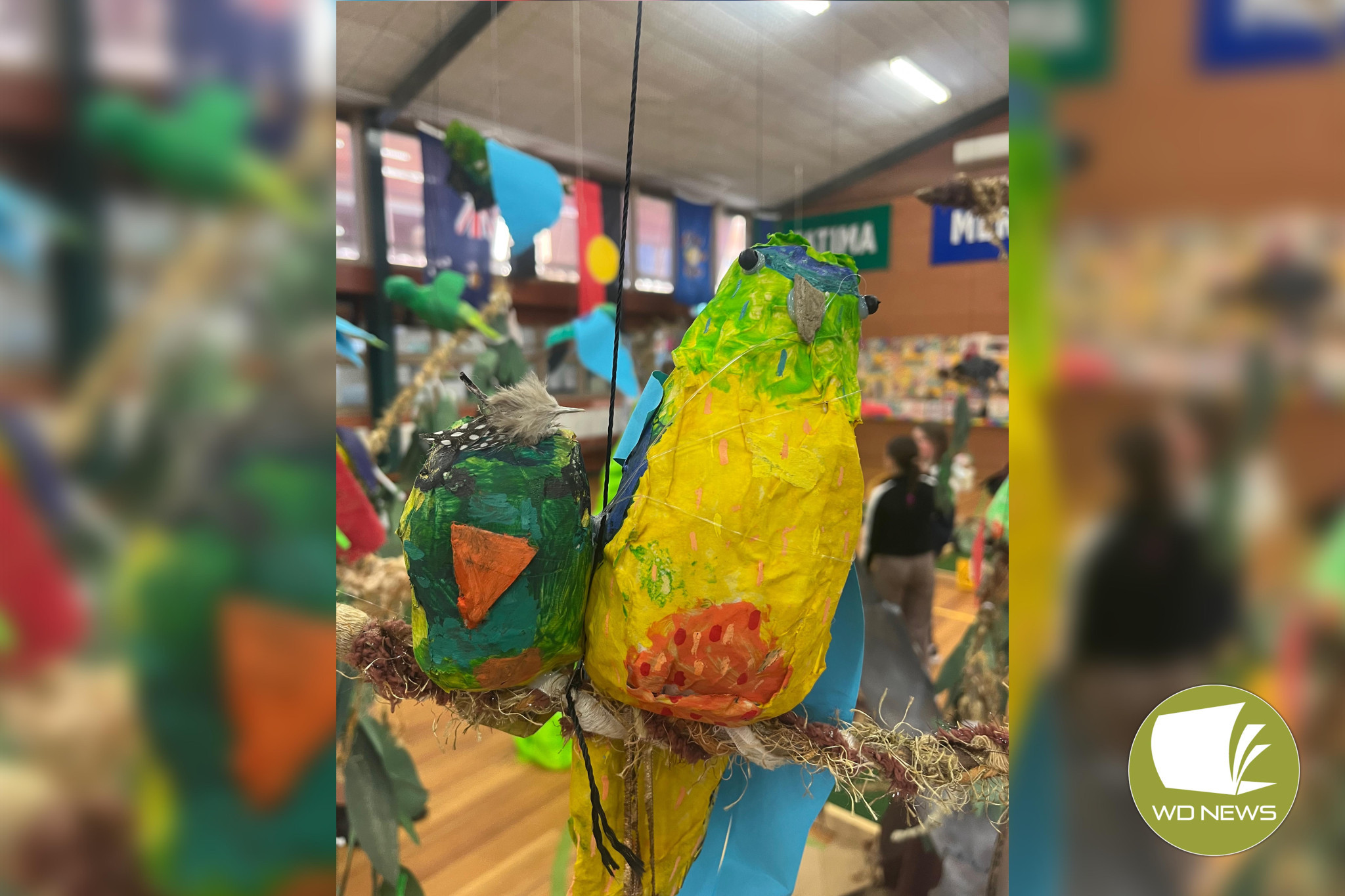Art with a difference: St Patrick’s Primary School showed off students’ artworks through a nature-themed minigolf course on Tuesday.