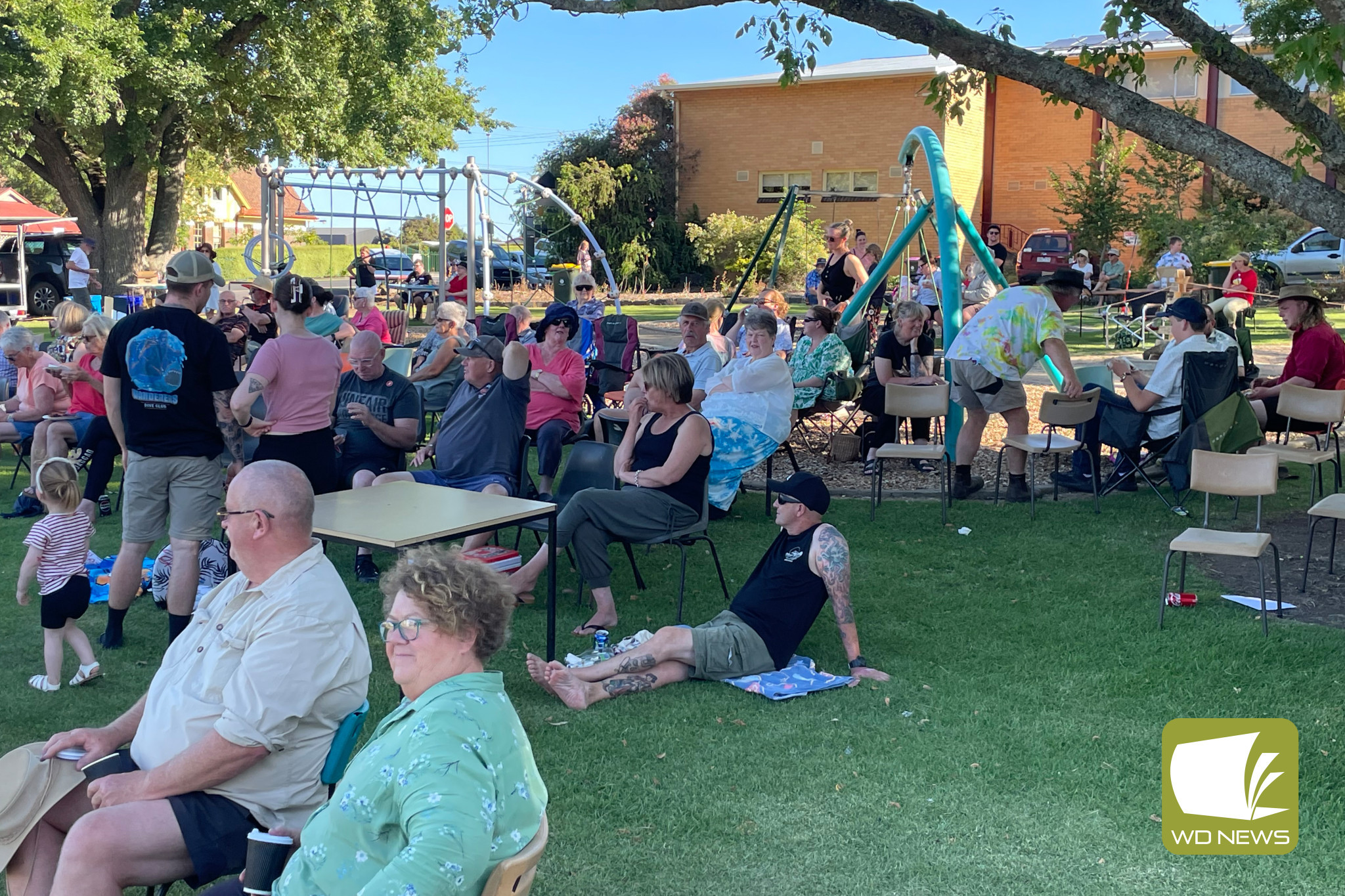 Residents settled in for an afternoon of family friendly fun.